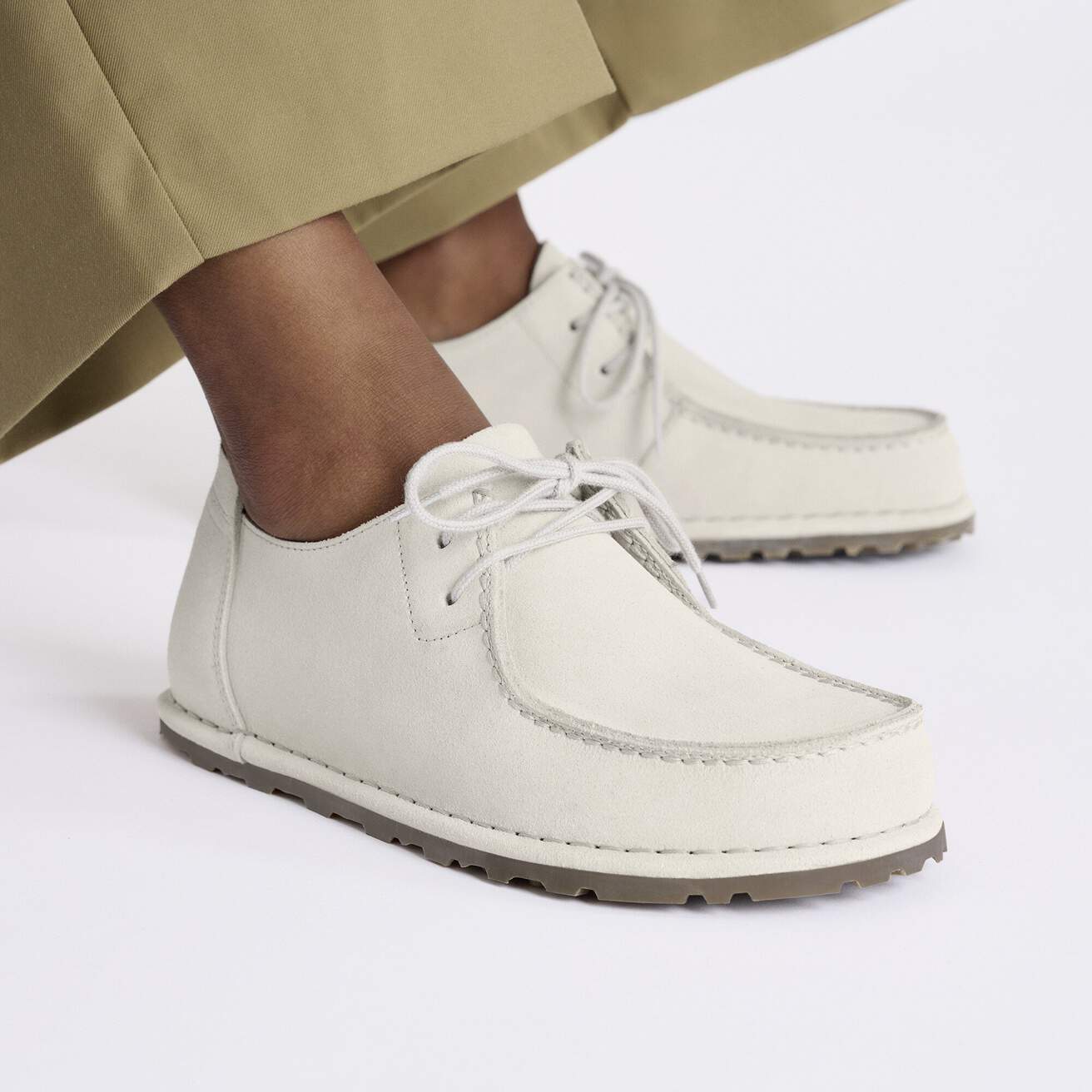 Men's Utti Lace Suede Leather Antique White - Image 2