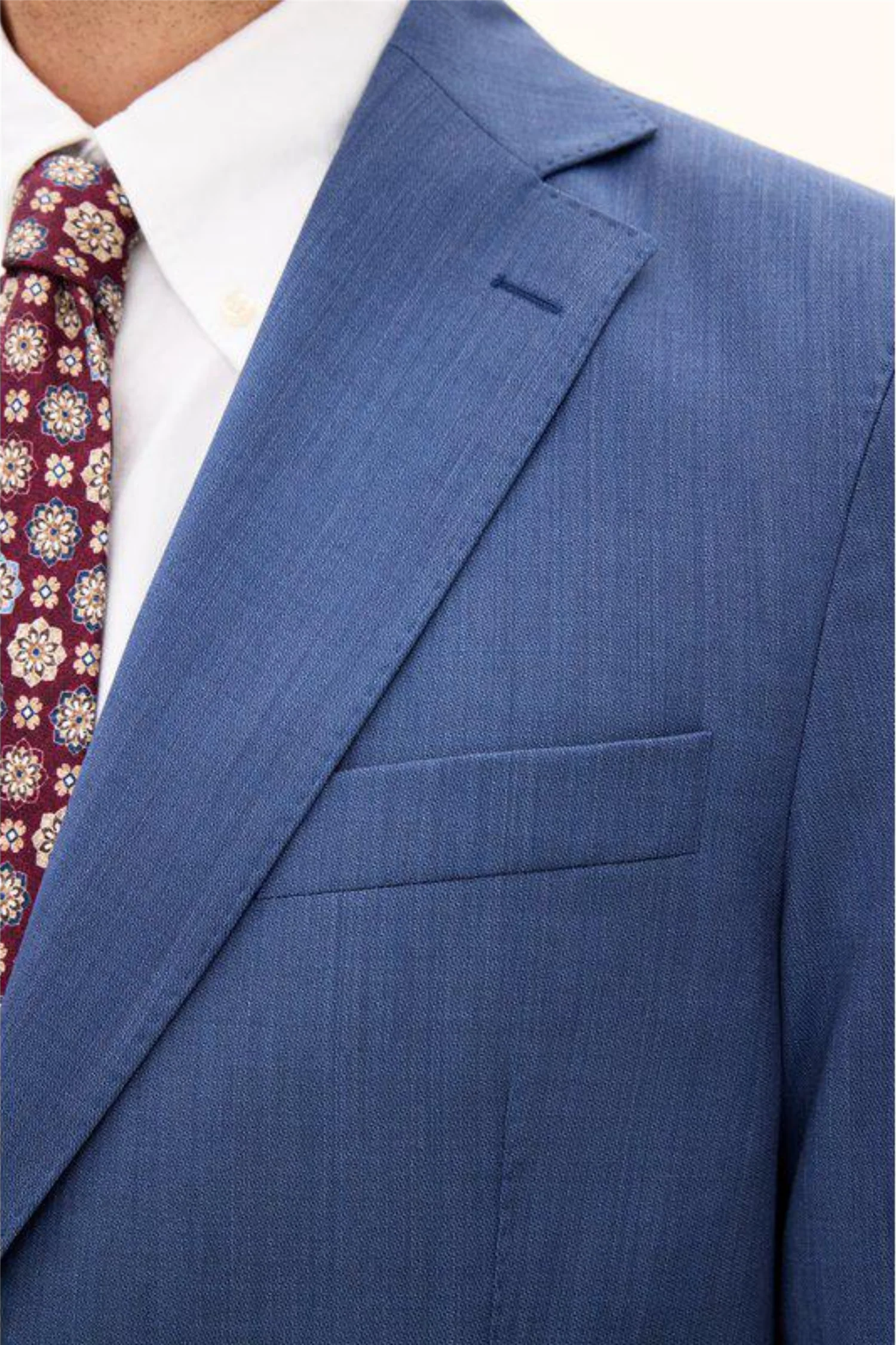 Fogerty Regular Fit Wool Blazer Blue Tropic - Image 3