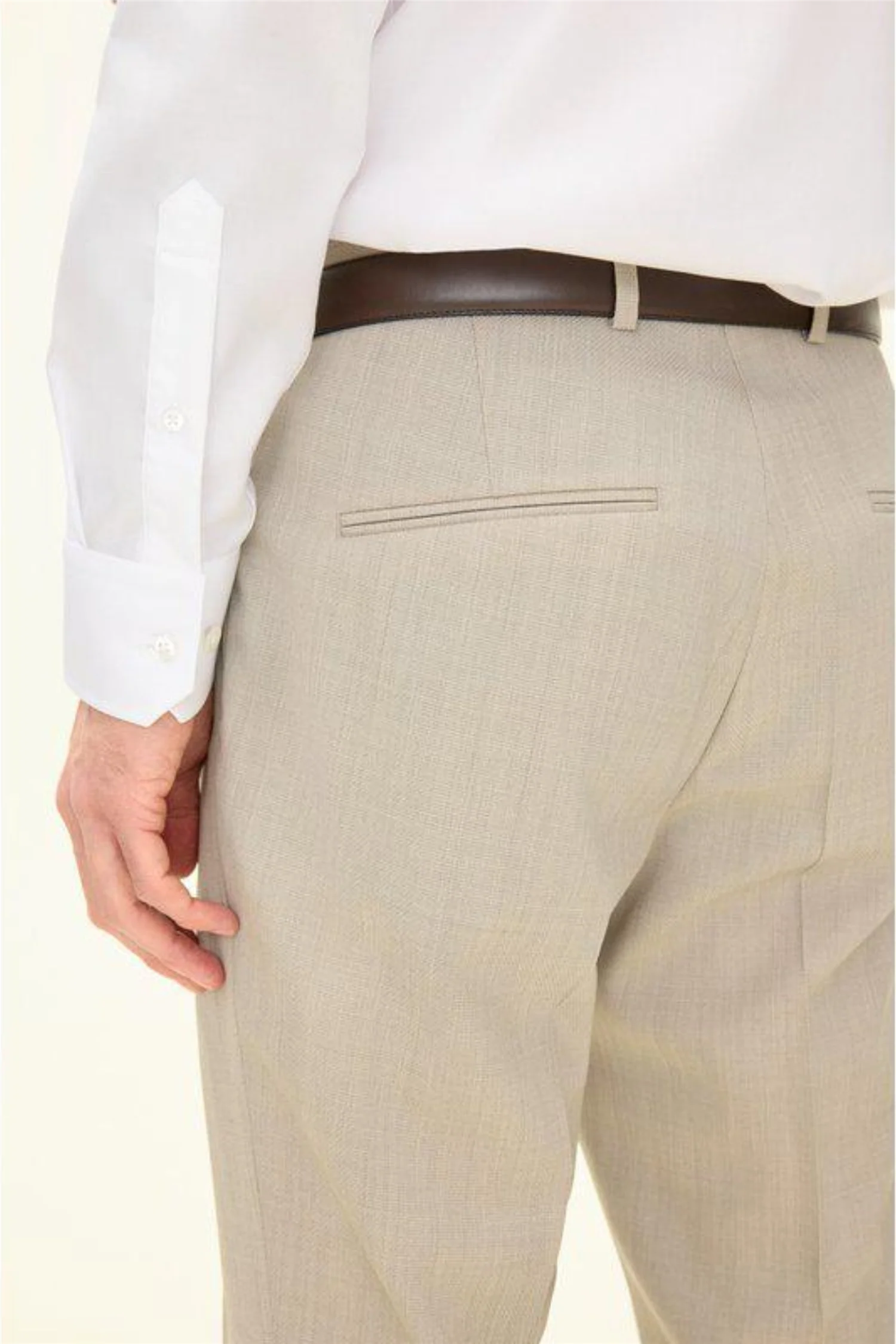 Dandy Wool Trousers Box Beige - Image 3