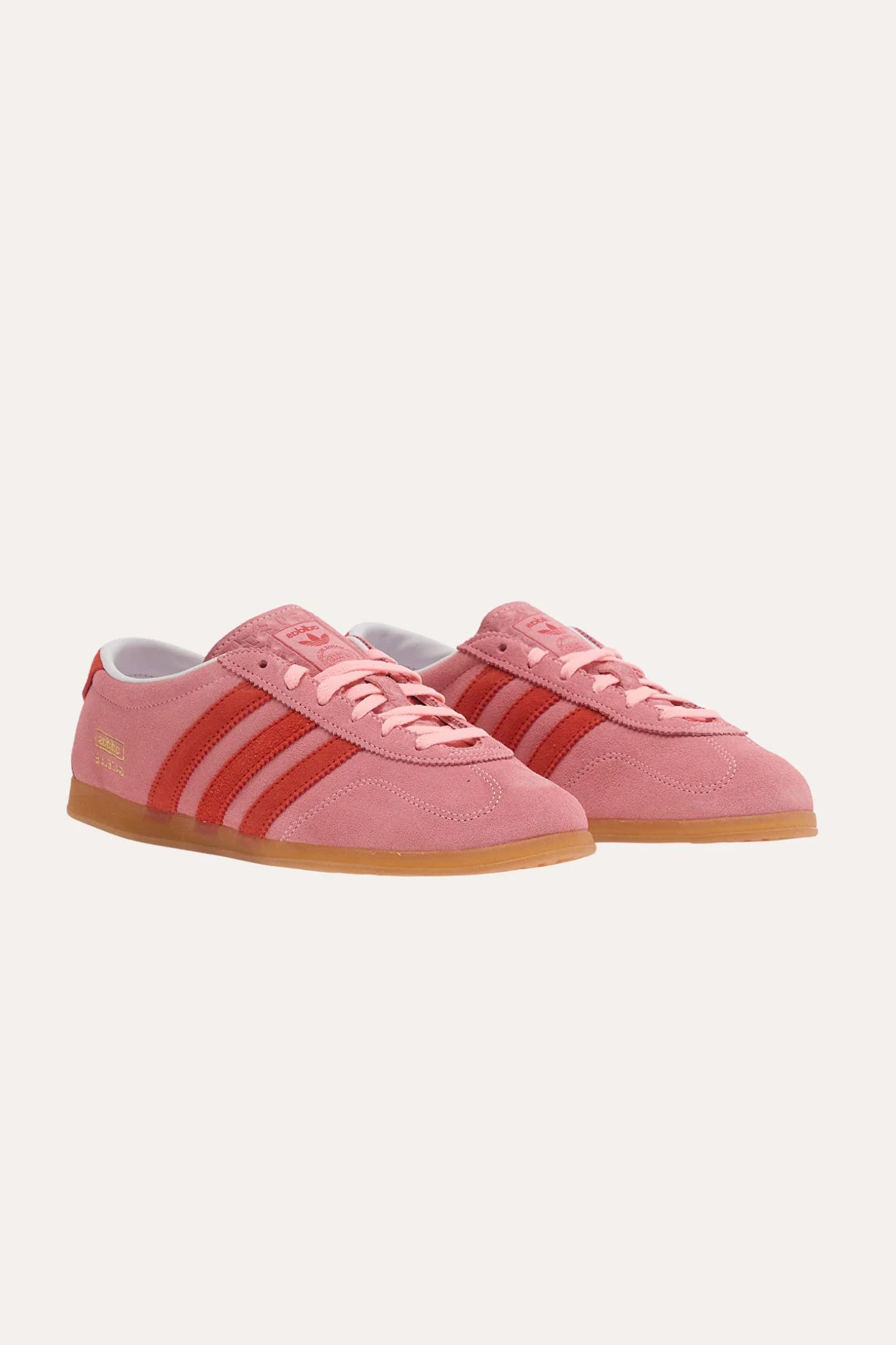 Women's Gazelle Lo Pro IH6945- Pinspa/ Red/ Gum3 - Image 3