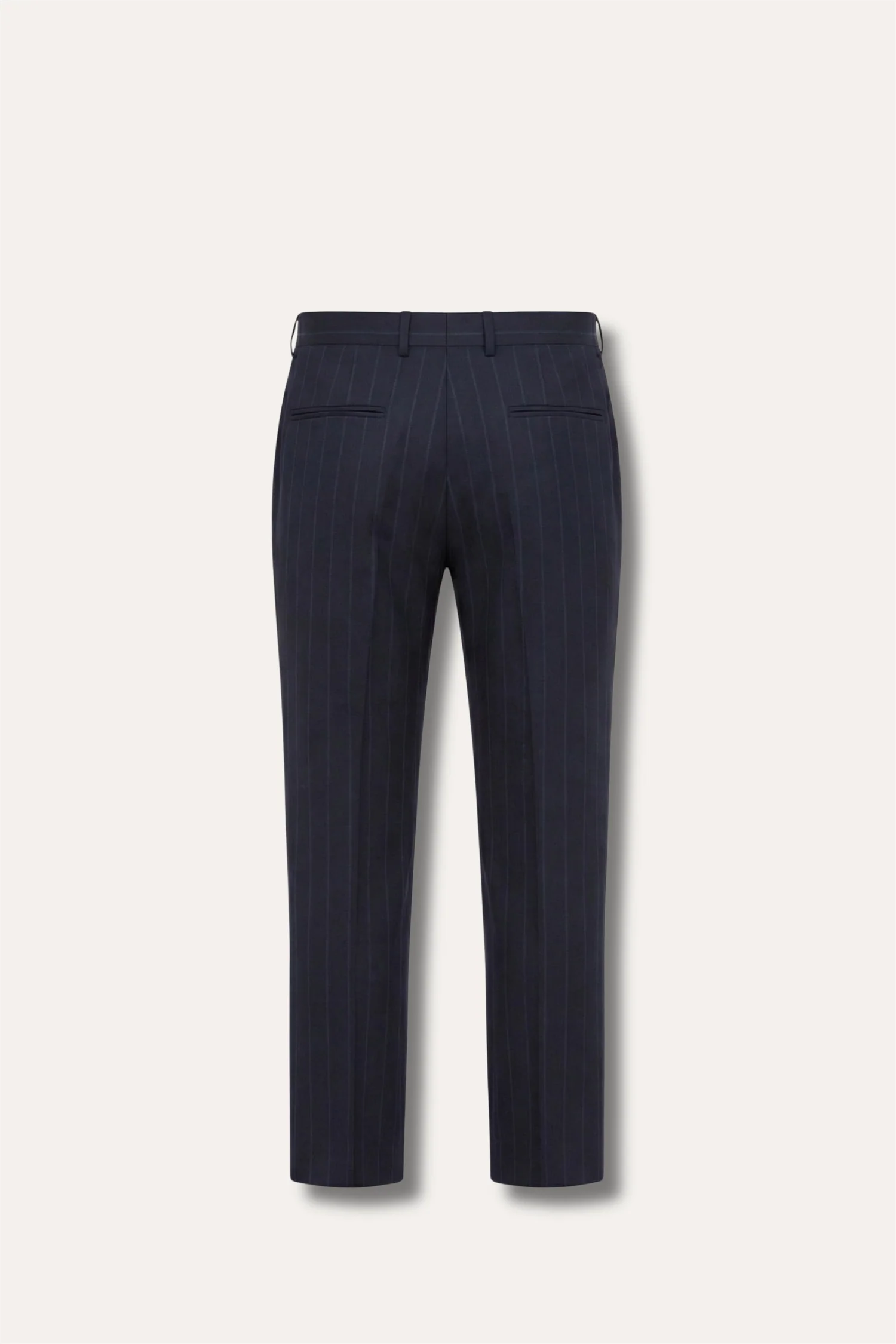 Parma Slim Fit Trousers Pinstripe Navy - Image 2