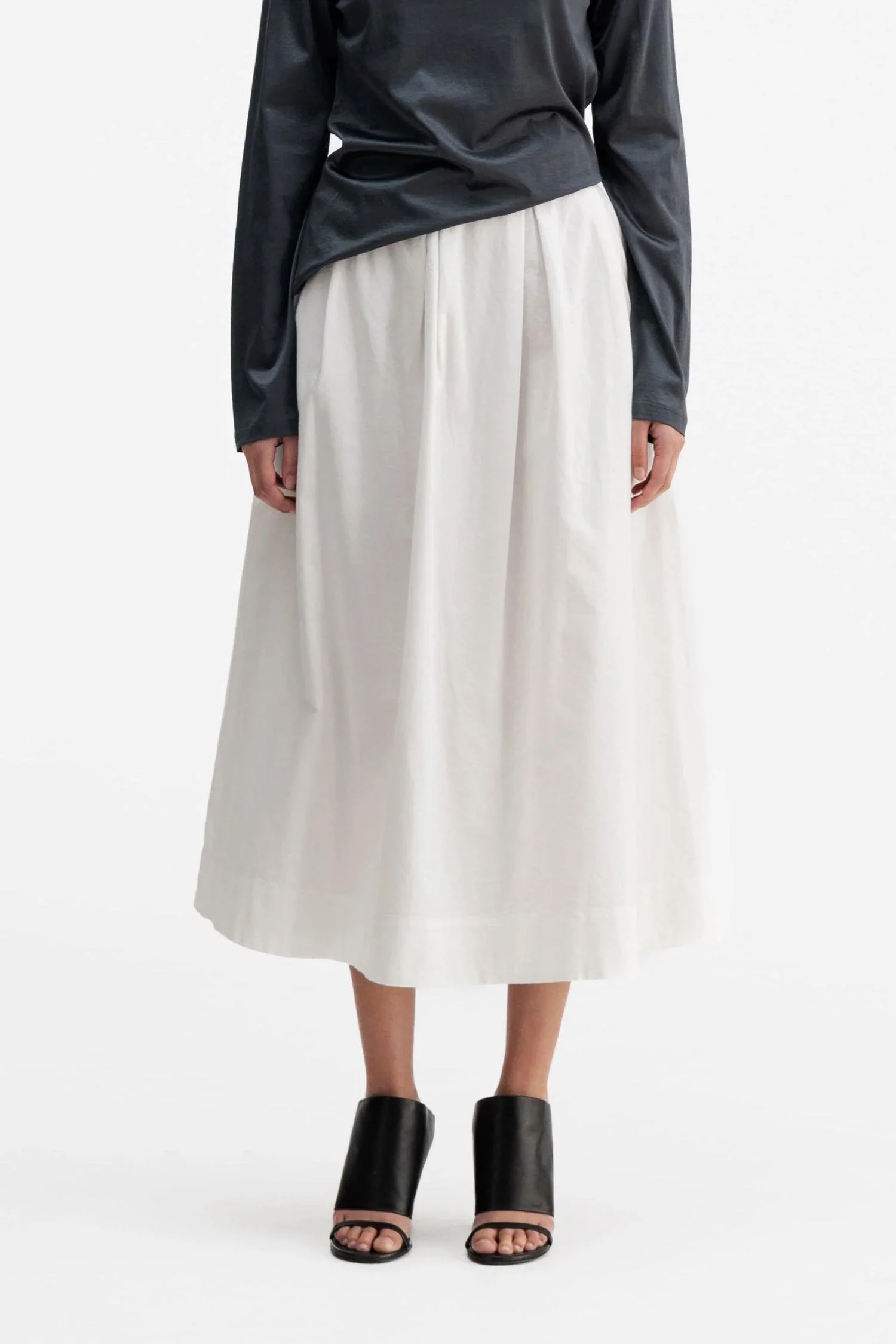 Mace oxford skirt- White - Image 2