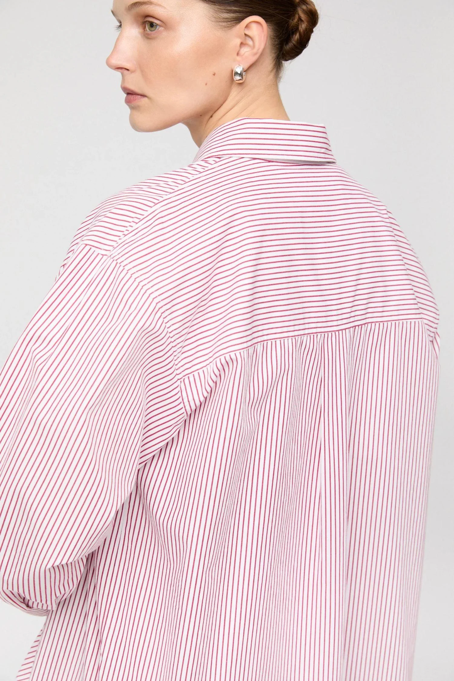 Coastal Shirt- White Red Pinstripe - Image 5