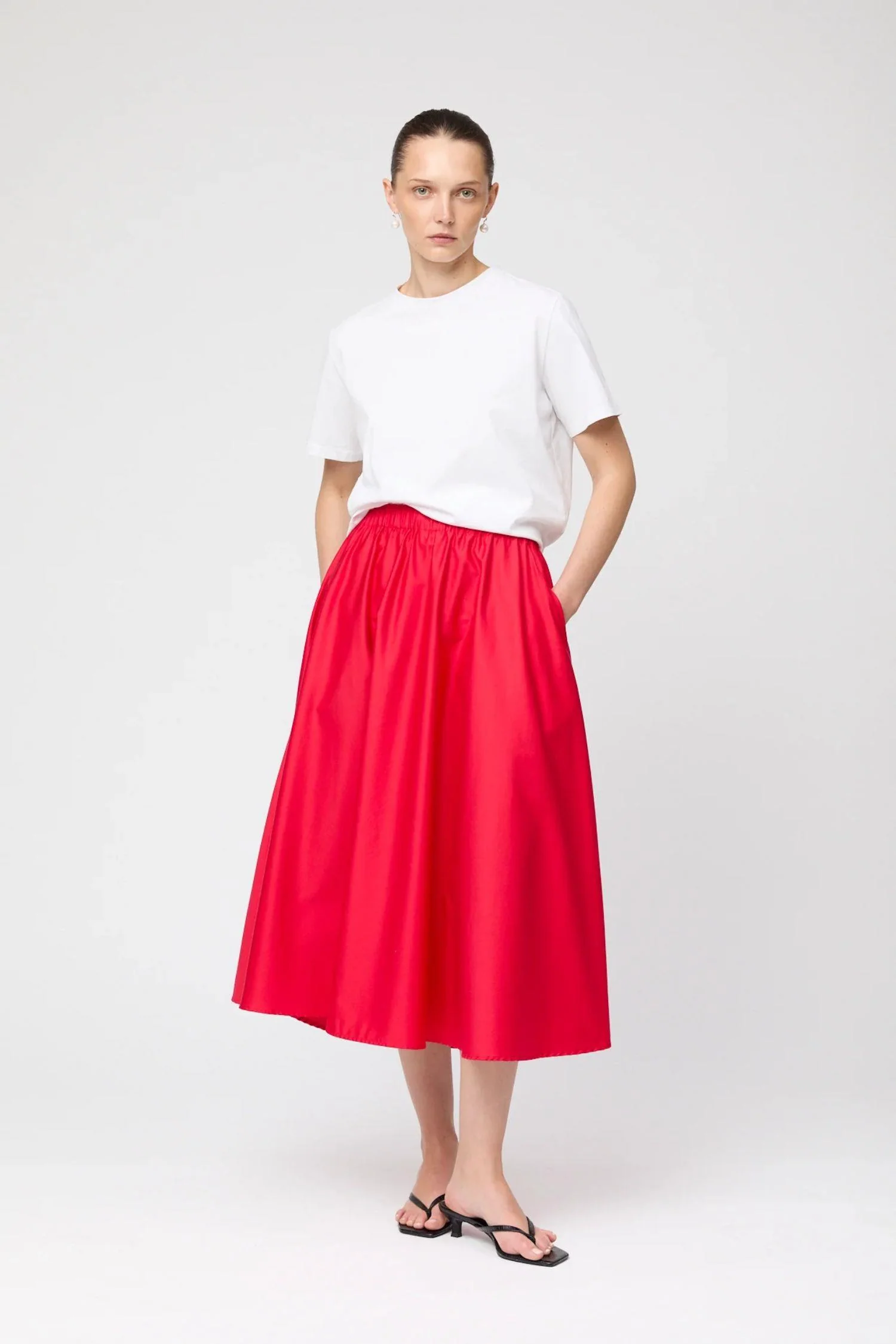 Isabella Skirt- Vivid Red - Image 3