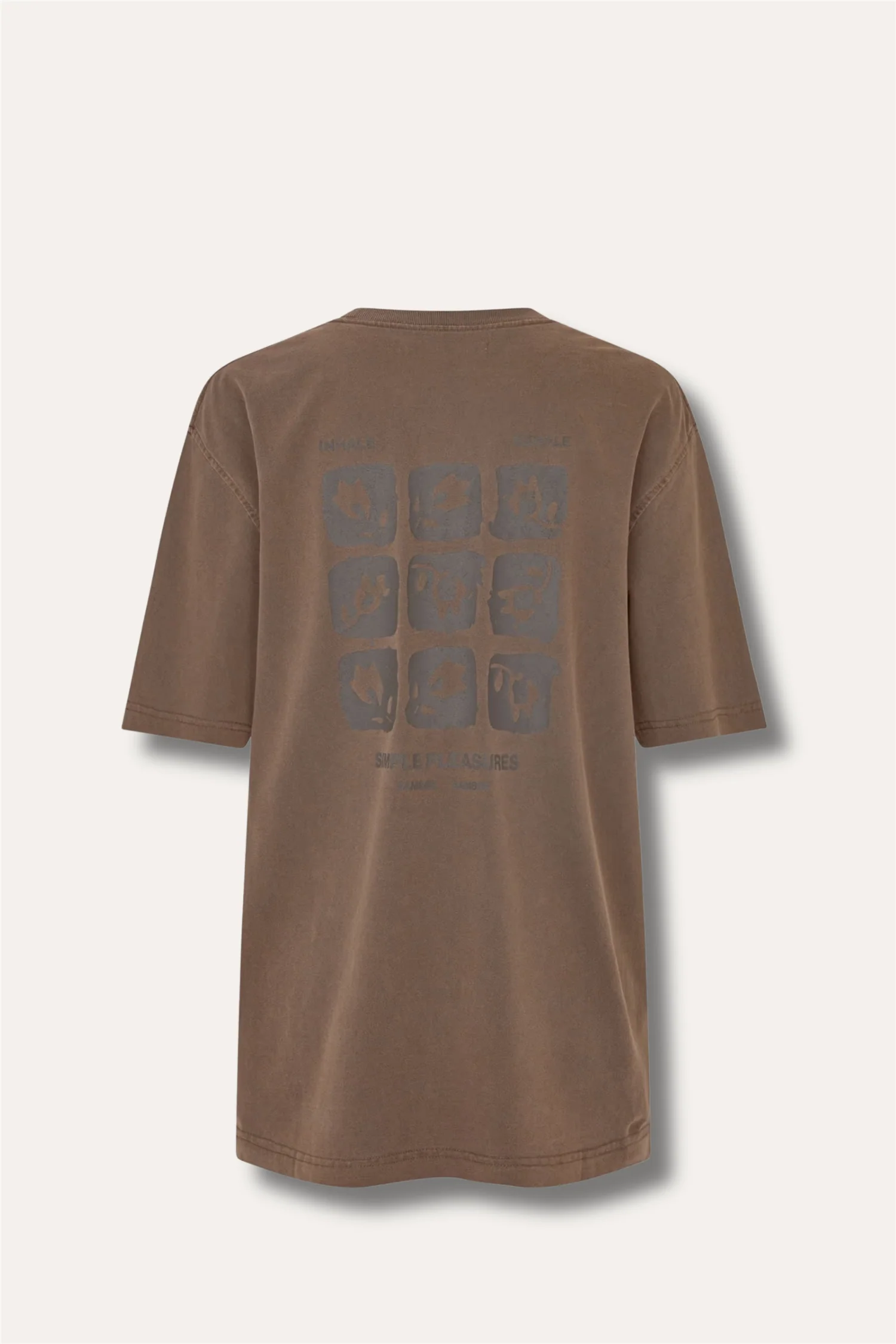 Sacohen T-shirt Brown Stamp - Image 2