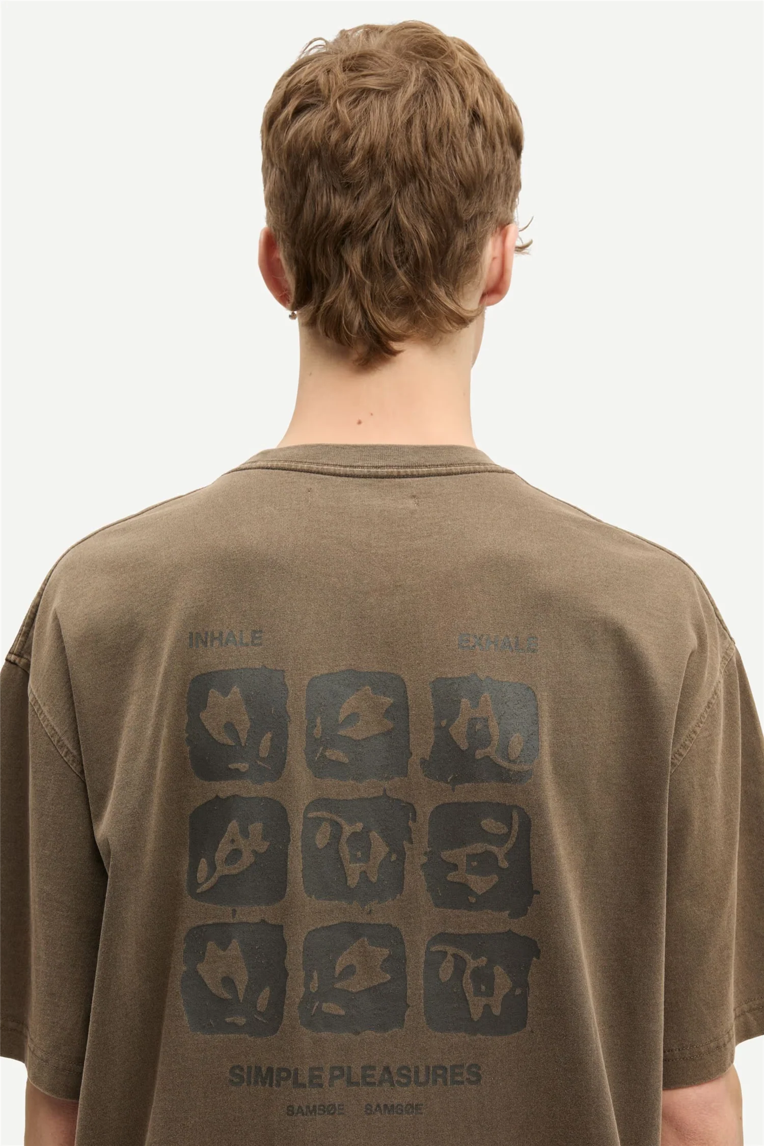 Sacohen T-shirt Brown Stamp - Image 4