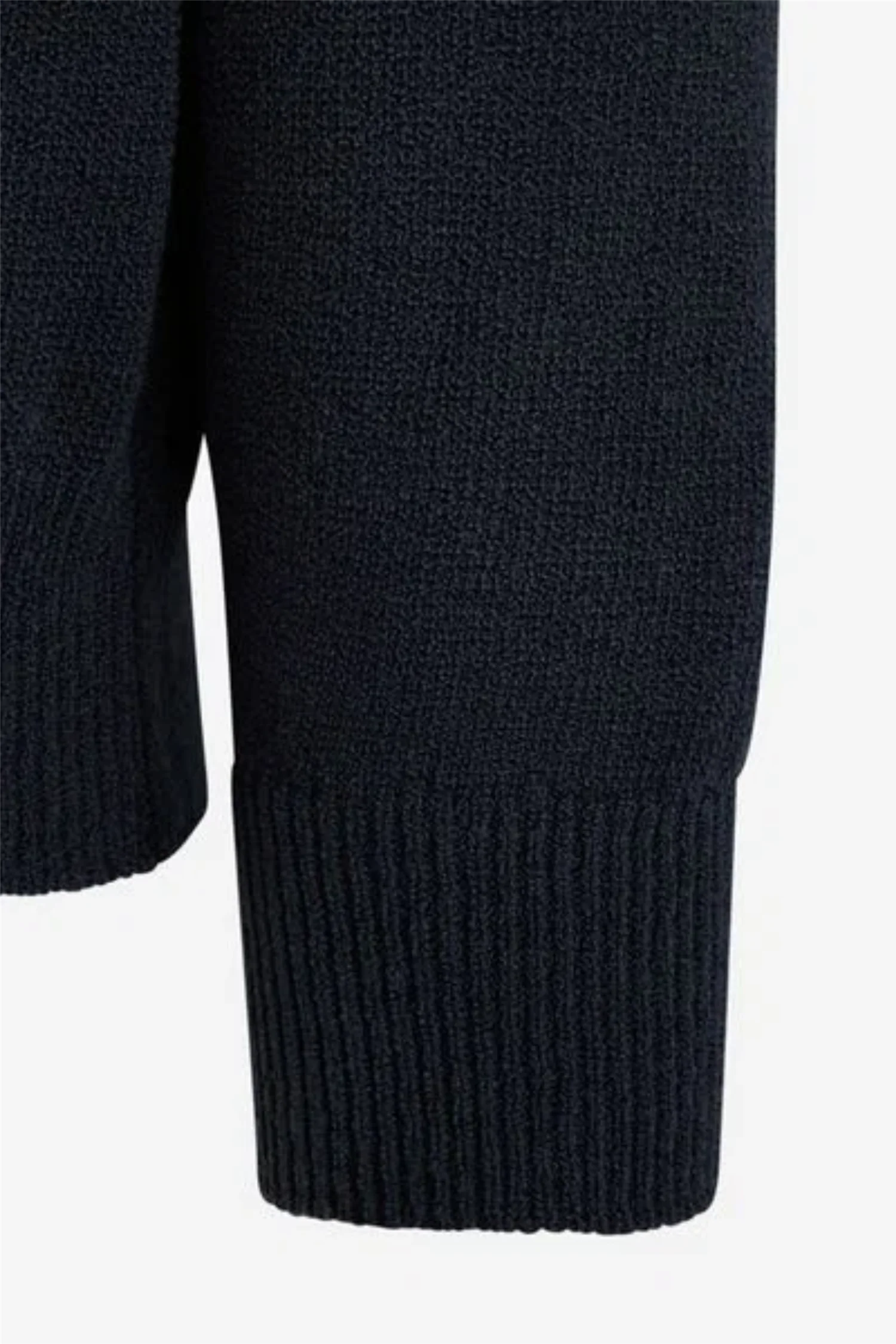 Cashmere/Cotton Cardigan Navy - Image 3