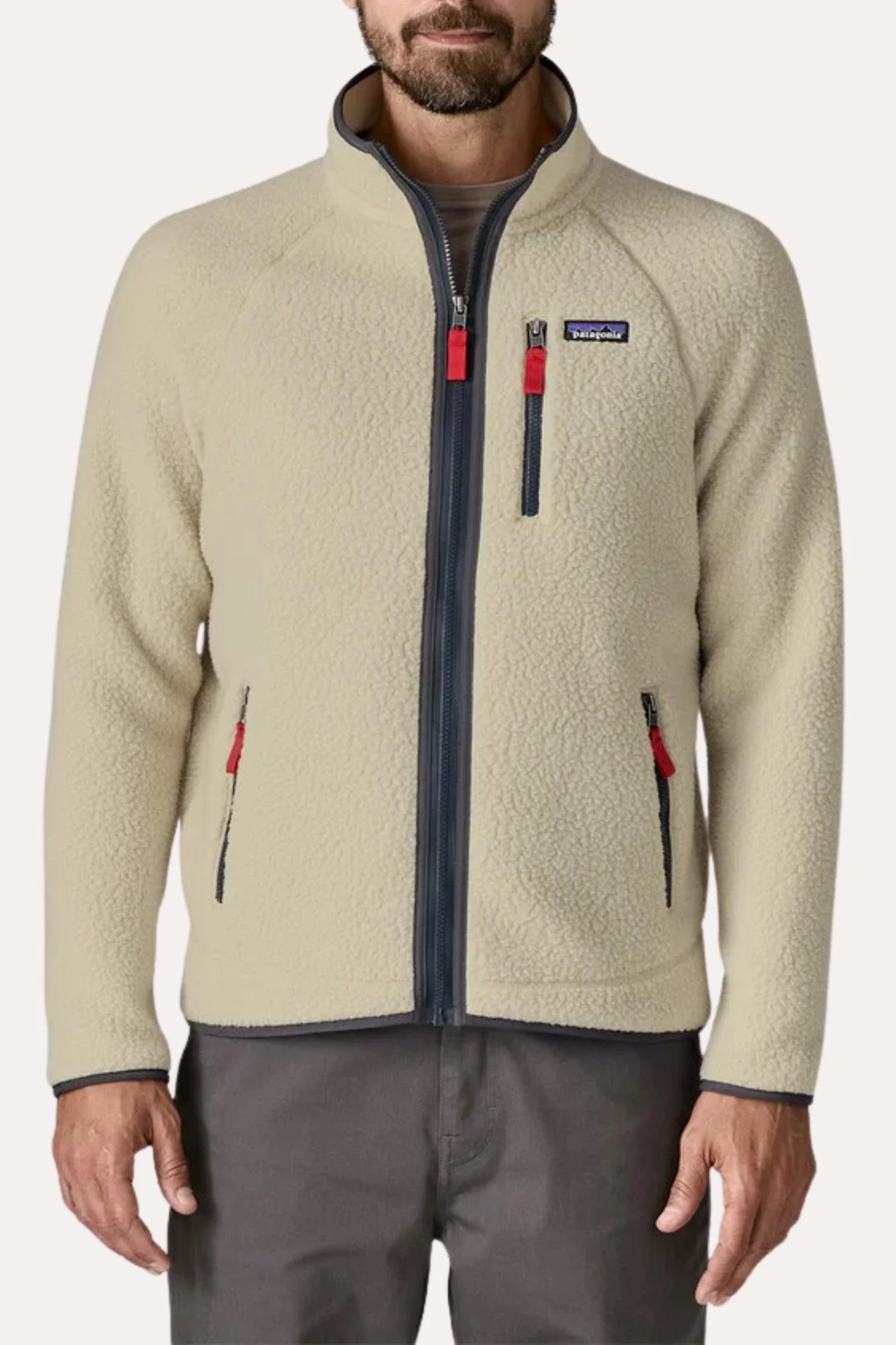 M Retro Pile Jkt Pelican w/Smolder Blue - Image 2