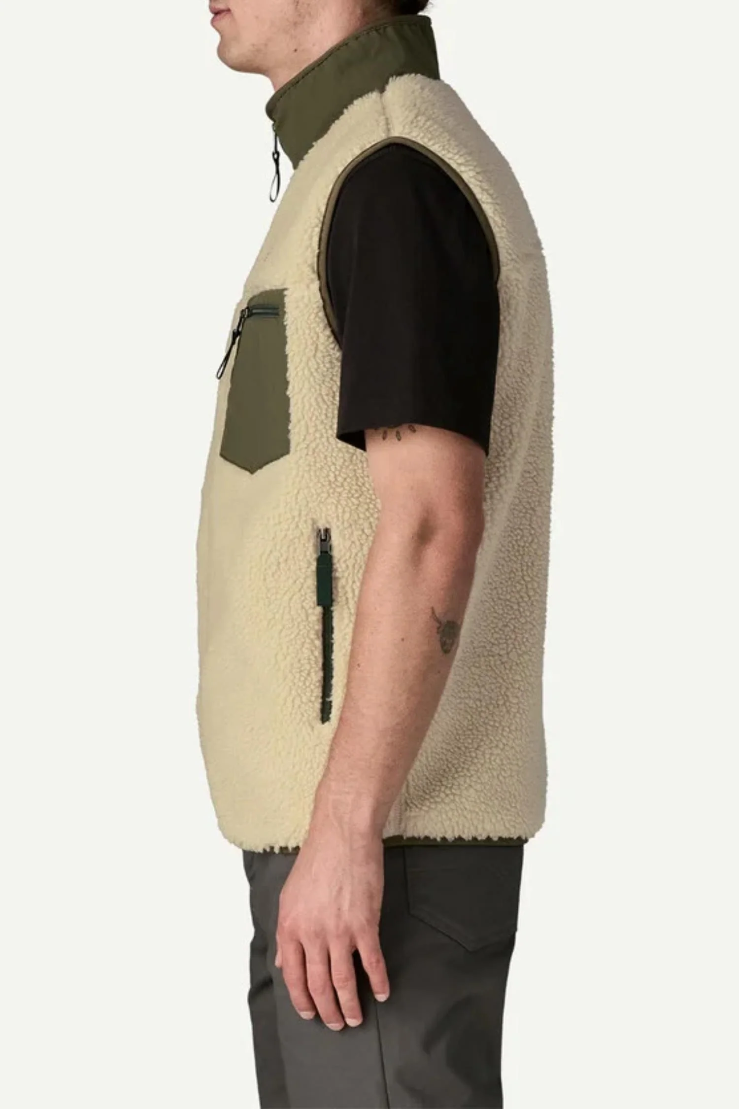 M Classic Retro-X Vest Dark Natural w/Basin Green - Image 3