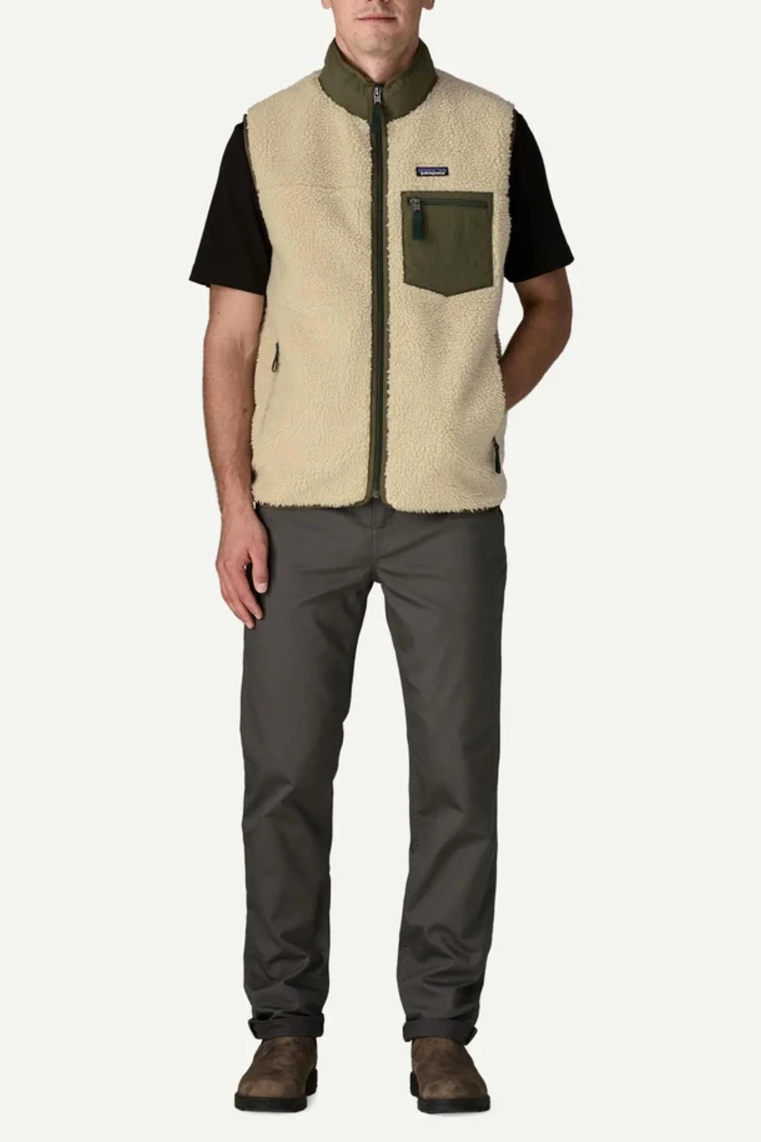 M Classic Retro-X Vest Dark Natural w/Basin Green - Image 5