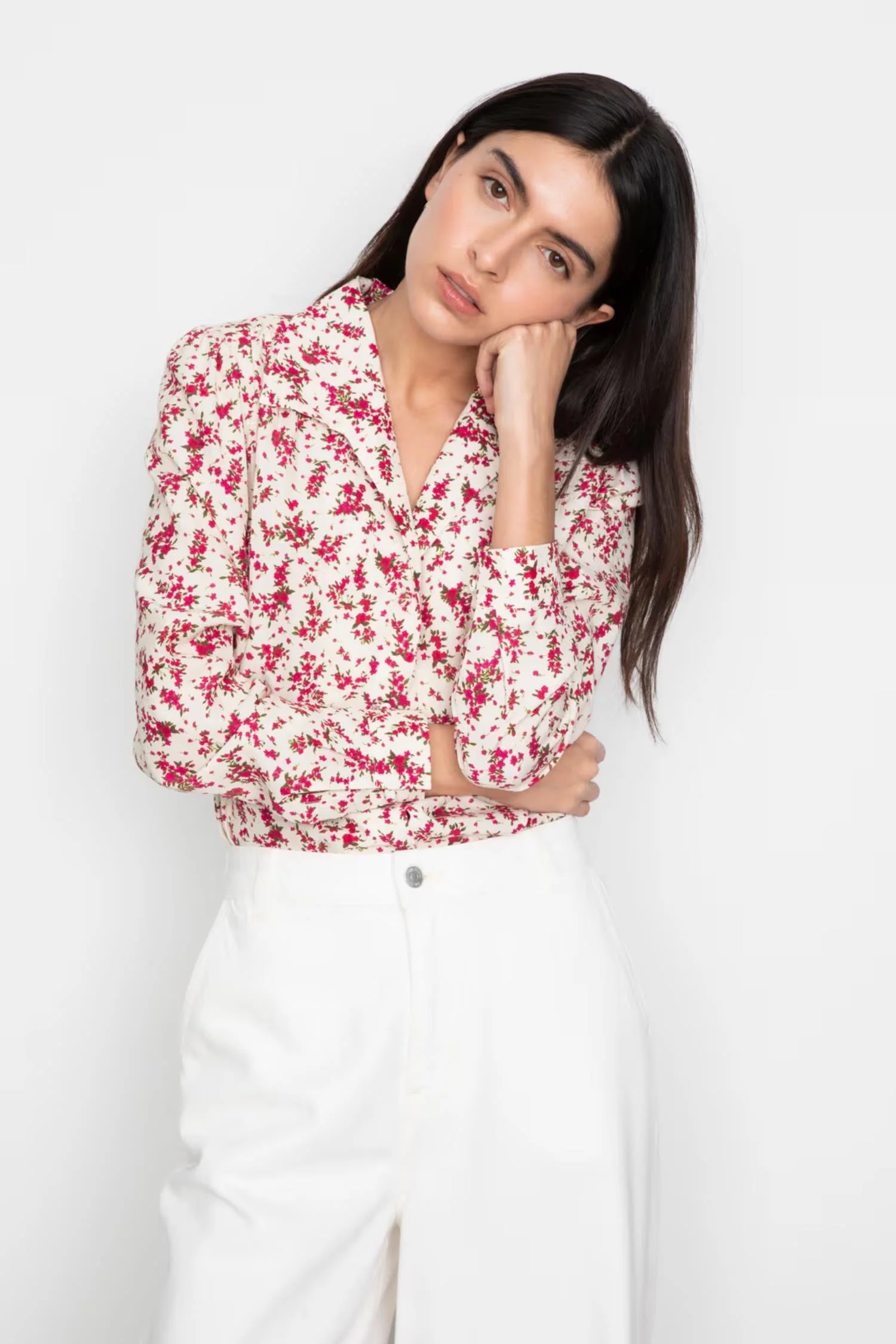 Lu Lu Blouse - 0020 Berry print - Image 2