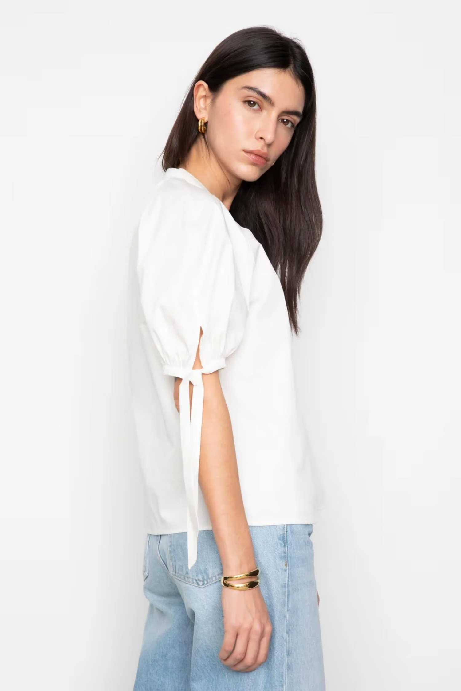 Liza blouse - 1020 Cream - Image 3