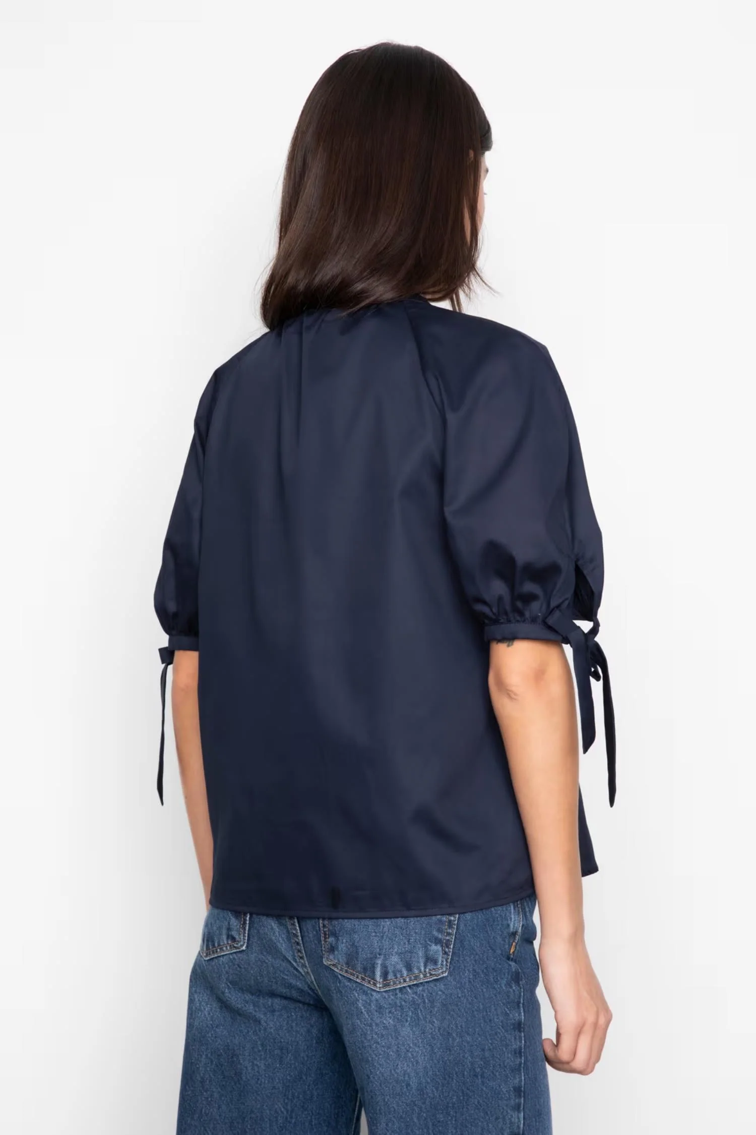 Liza blouse - 1535 Navy - Image 4