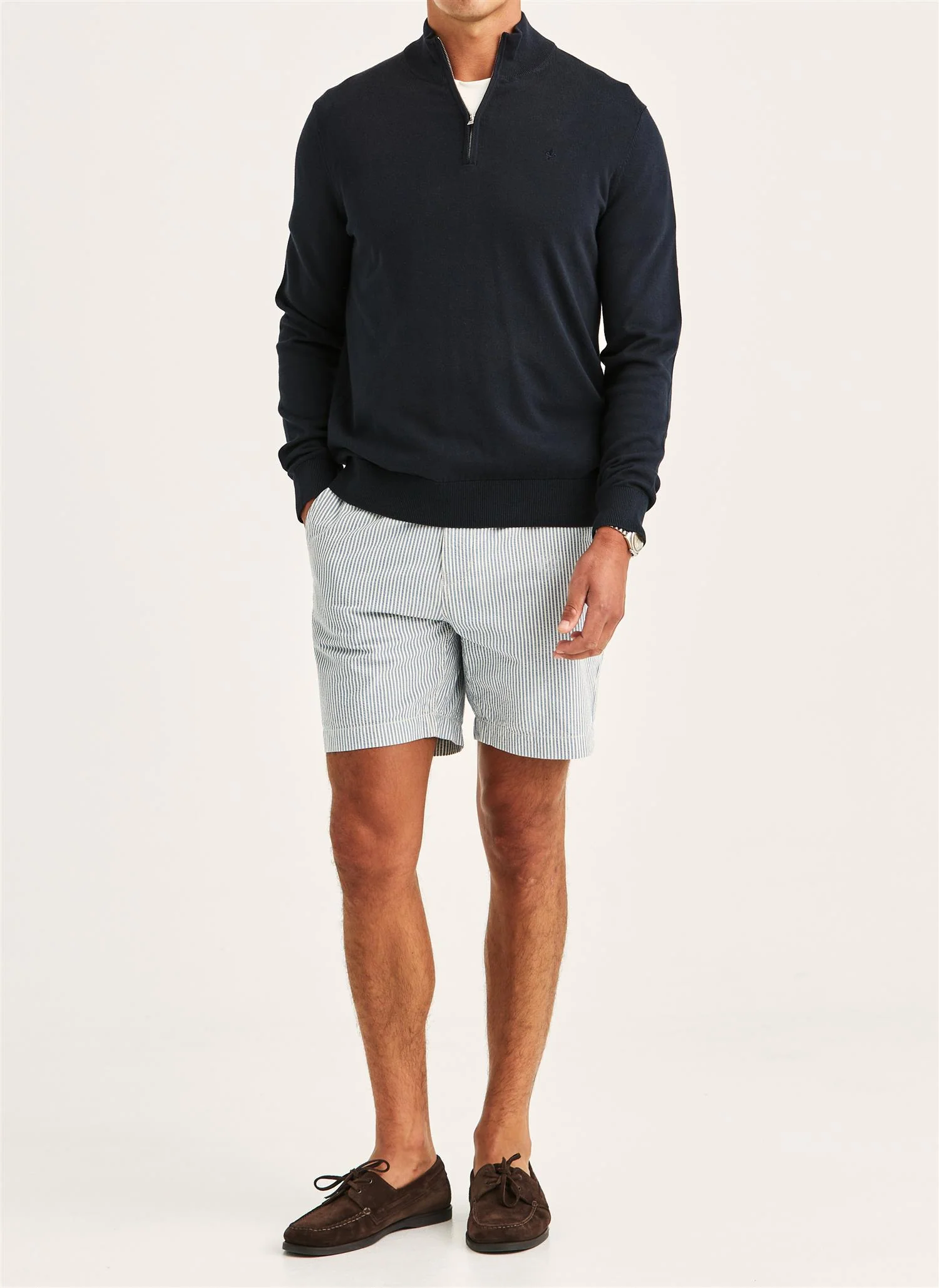 Riley Half Zip Old Blue - Image 3