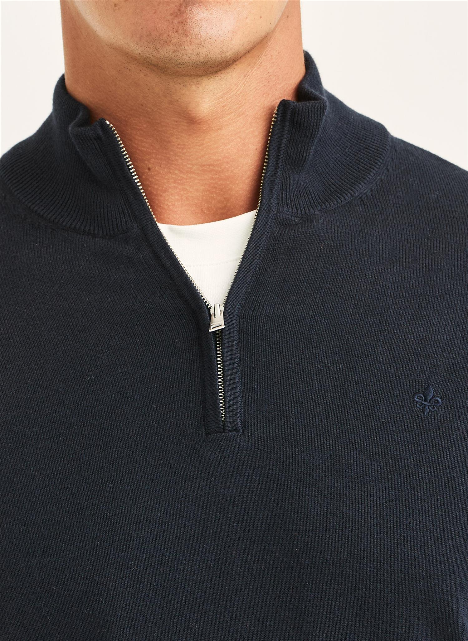 Riley Half Zip Old Blue - Image 4