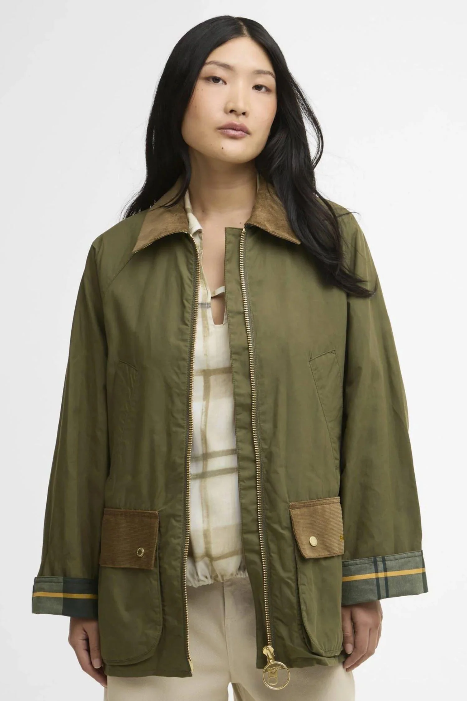 Laneshaw Casual jacket- Dusky Green - Image 5