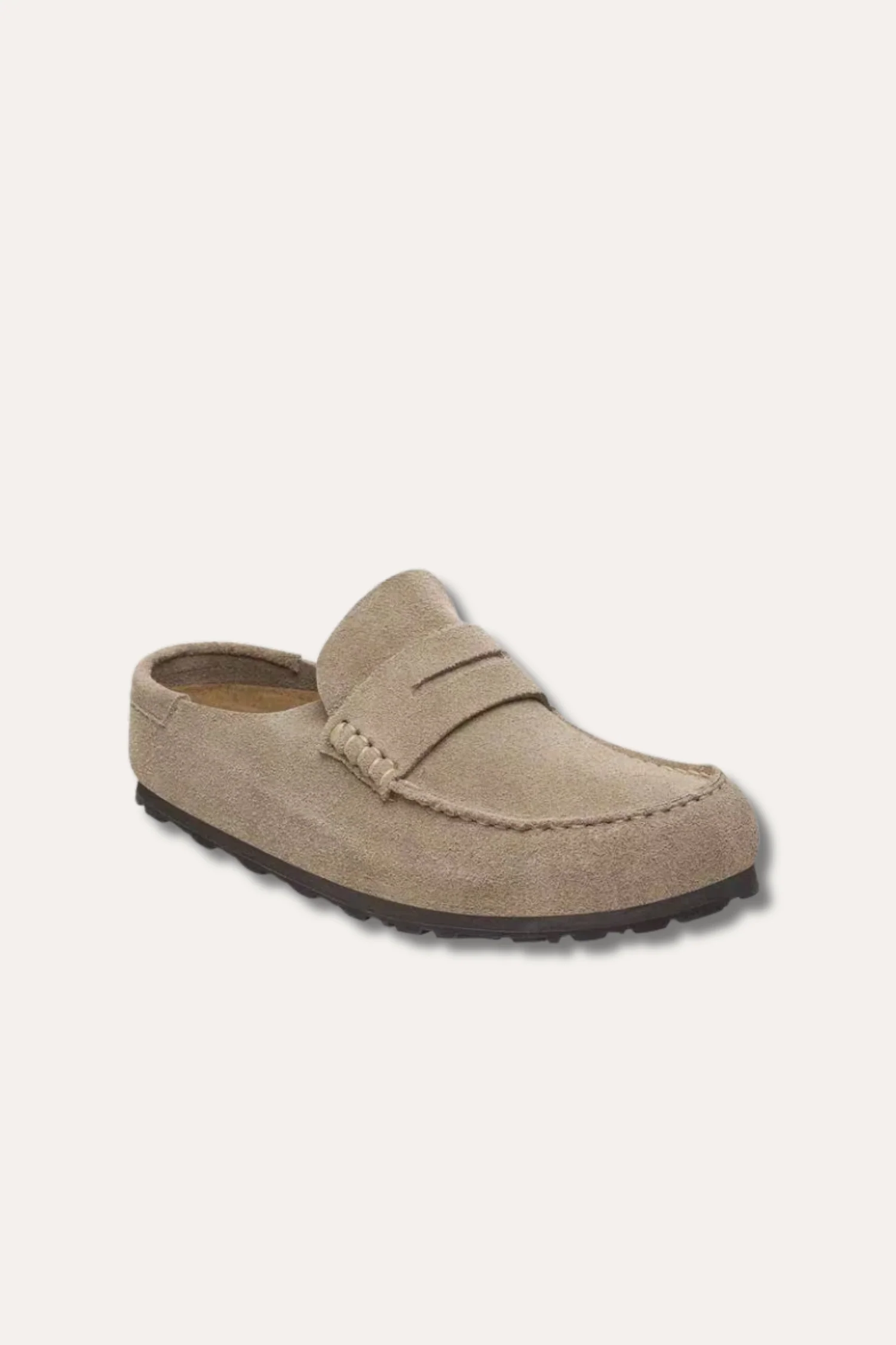 Women's Naples Wrapped Suede Leather- Taupe - Image 2