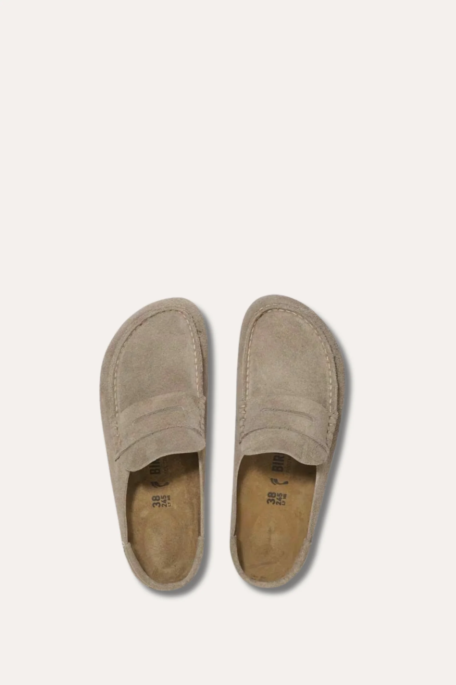 Women's Naples Wrapped Suede Leather- Taupe - Image 3