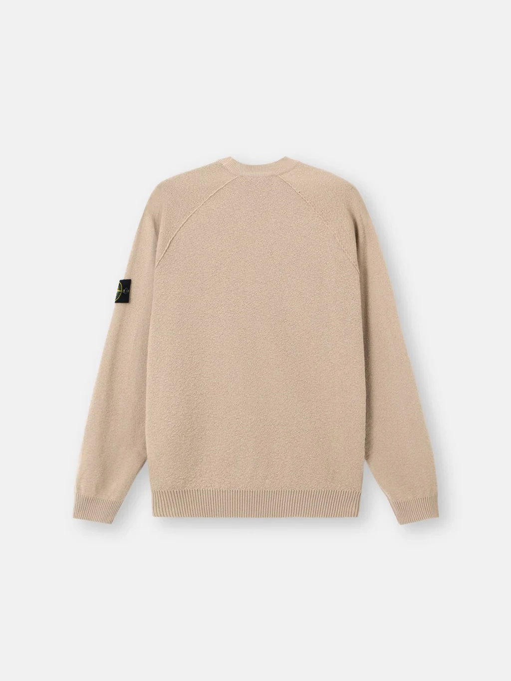 Loose-Fit Crewneck Jumper With Raglan Sleeves Desert - Image 7