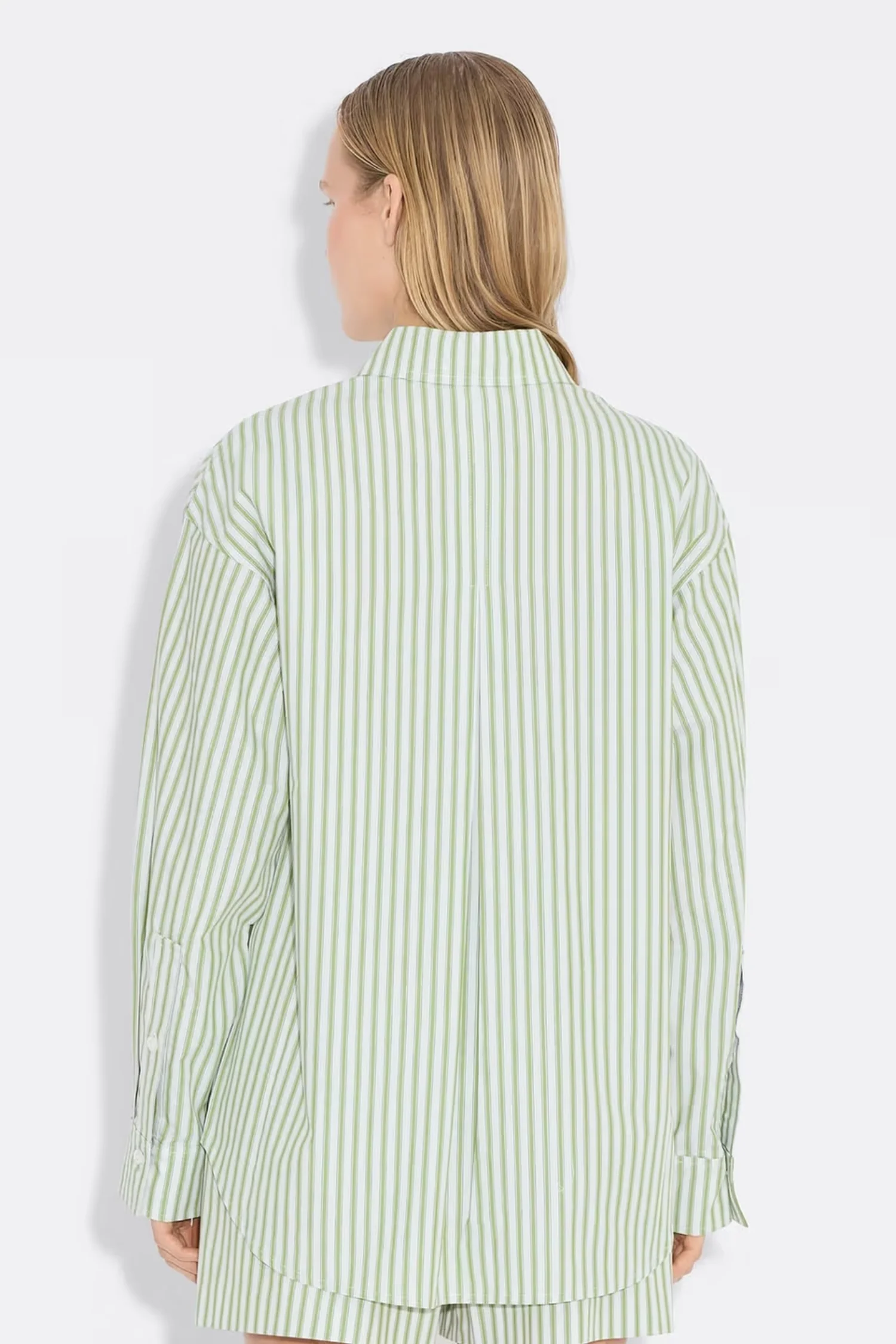 Loose stripe Shirt - Green - Image 3