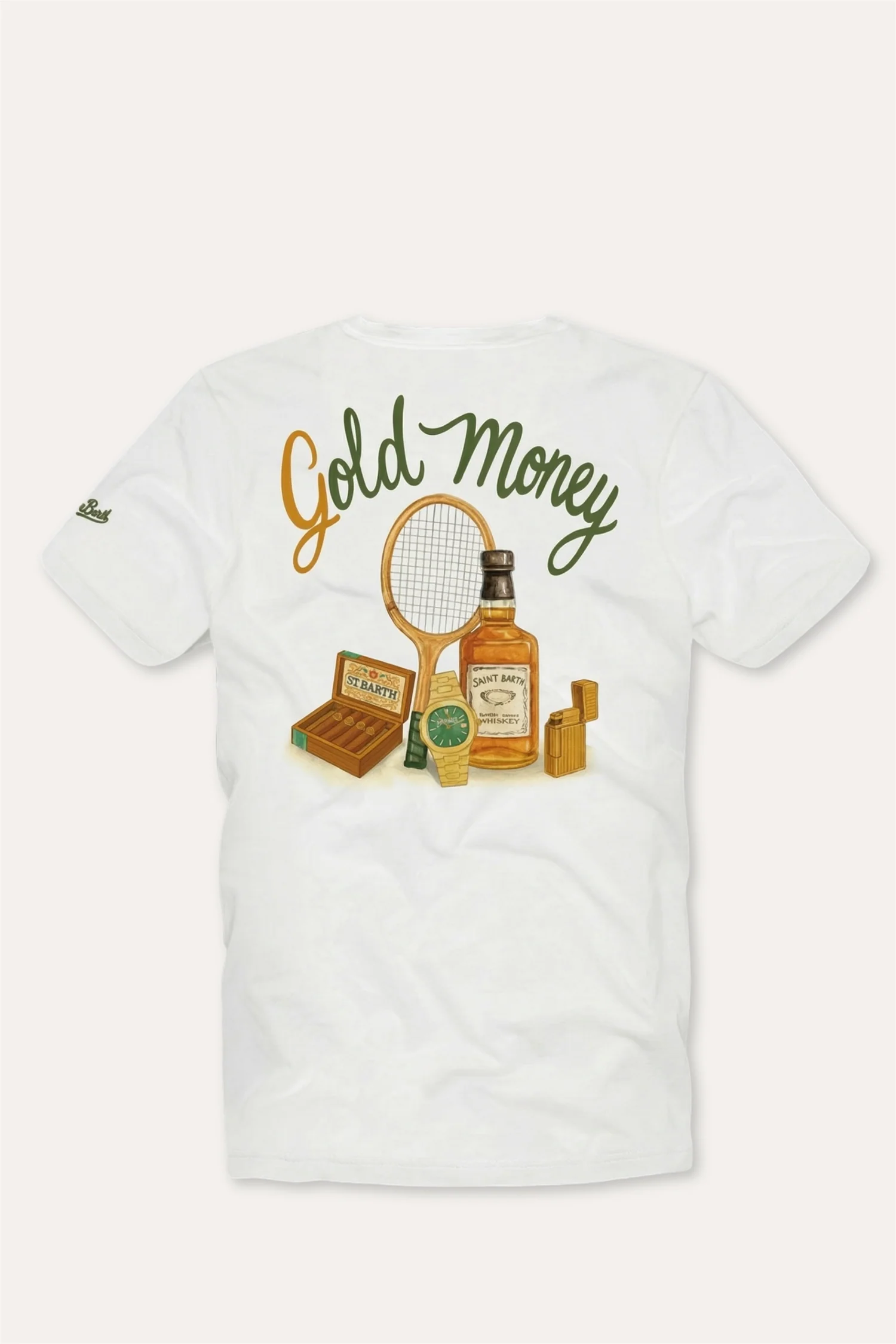 T-Shirt Gold Money White - Image 2