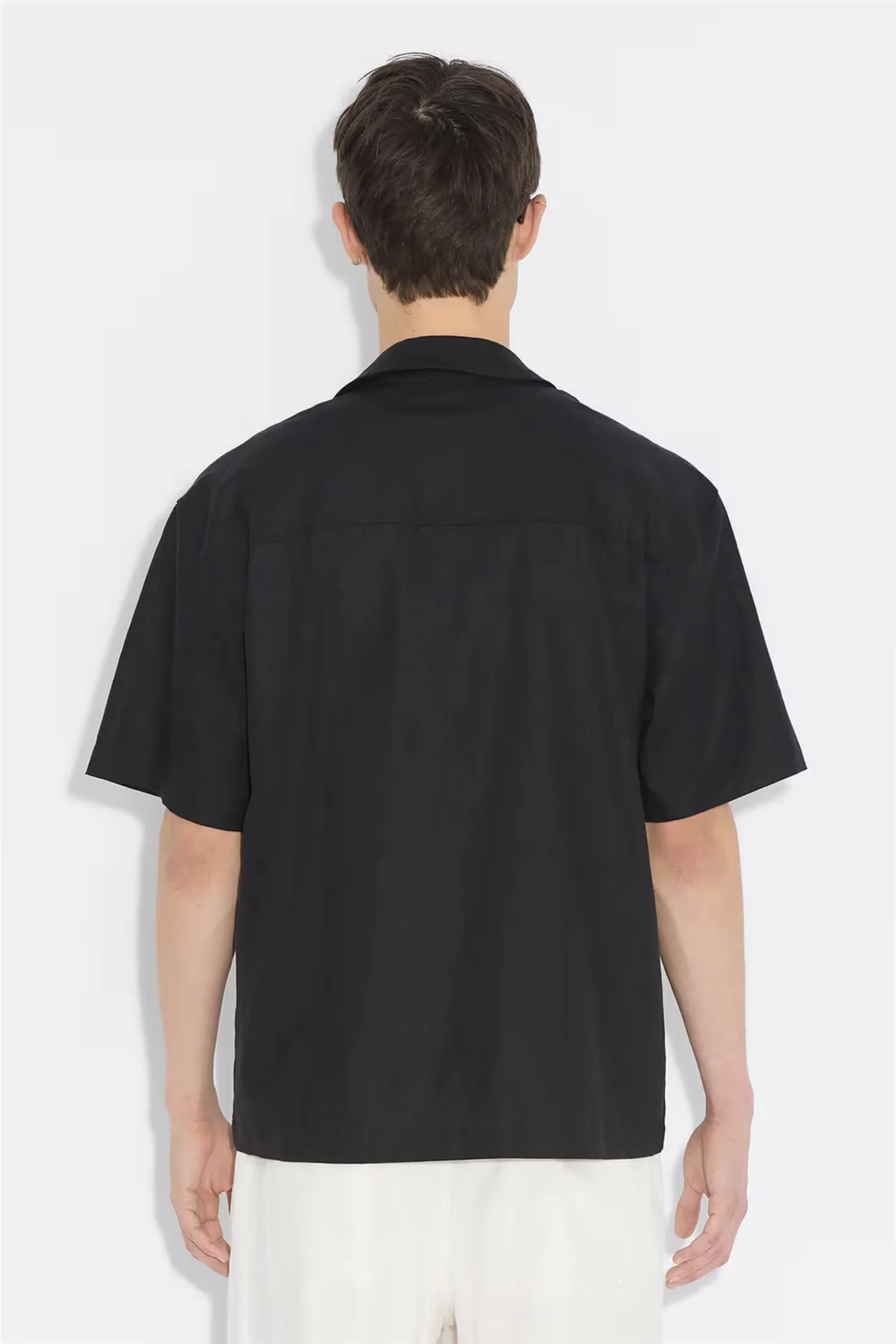 Pier Linen Shirt Black - Image 3