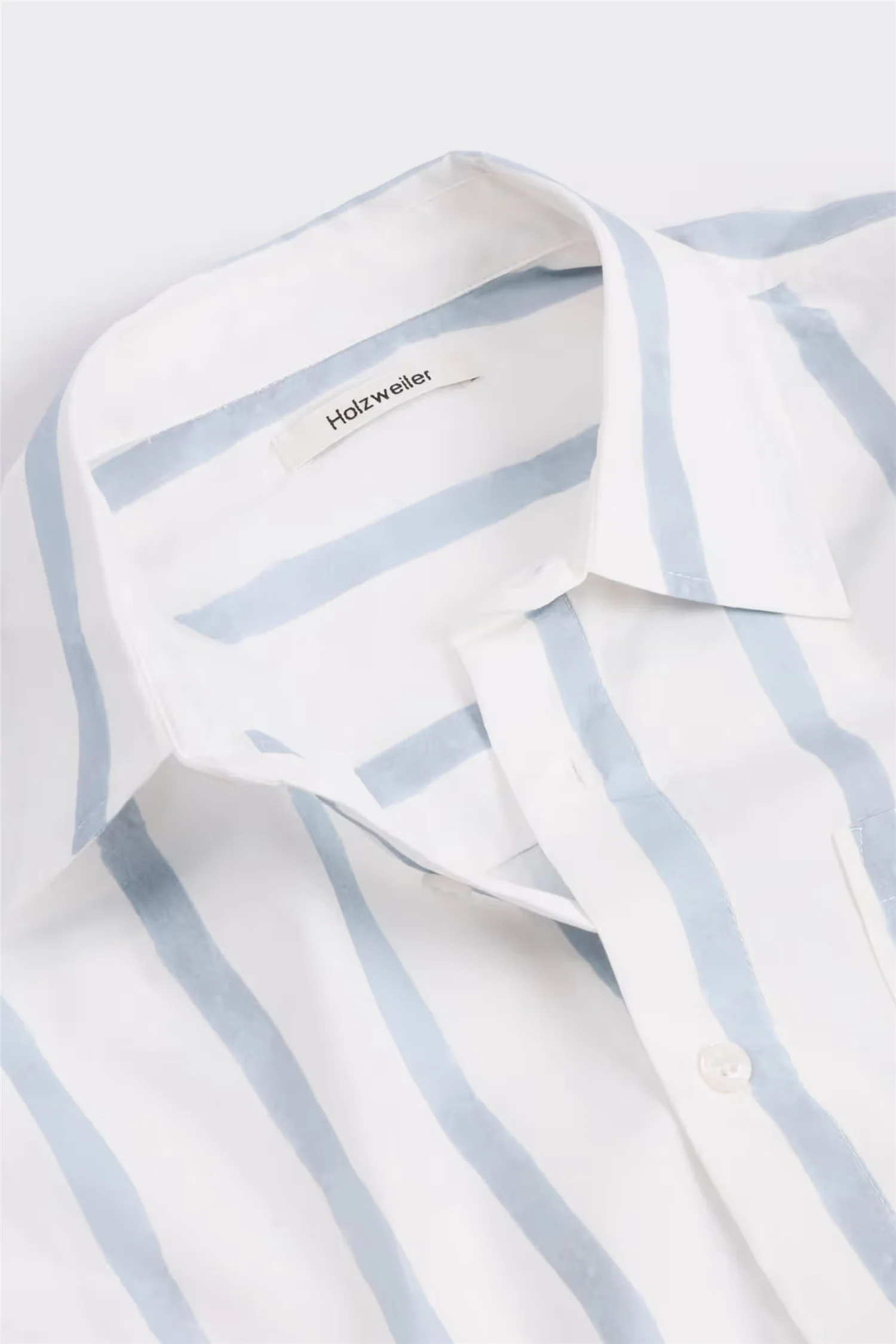 Regular Striped Shirt White/Blue - Image 5