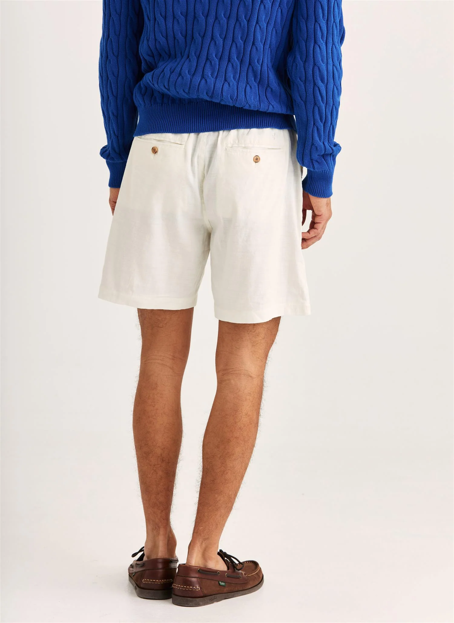Fenix Linen Shorts Off White - Image 3
