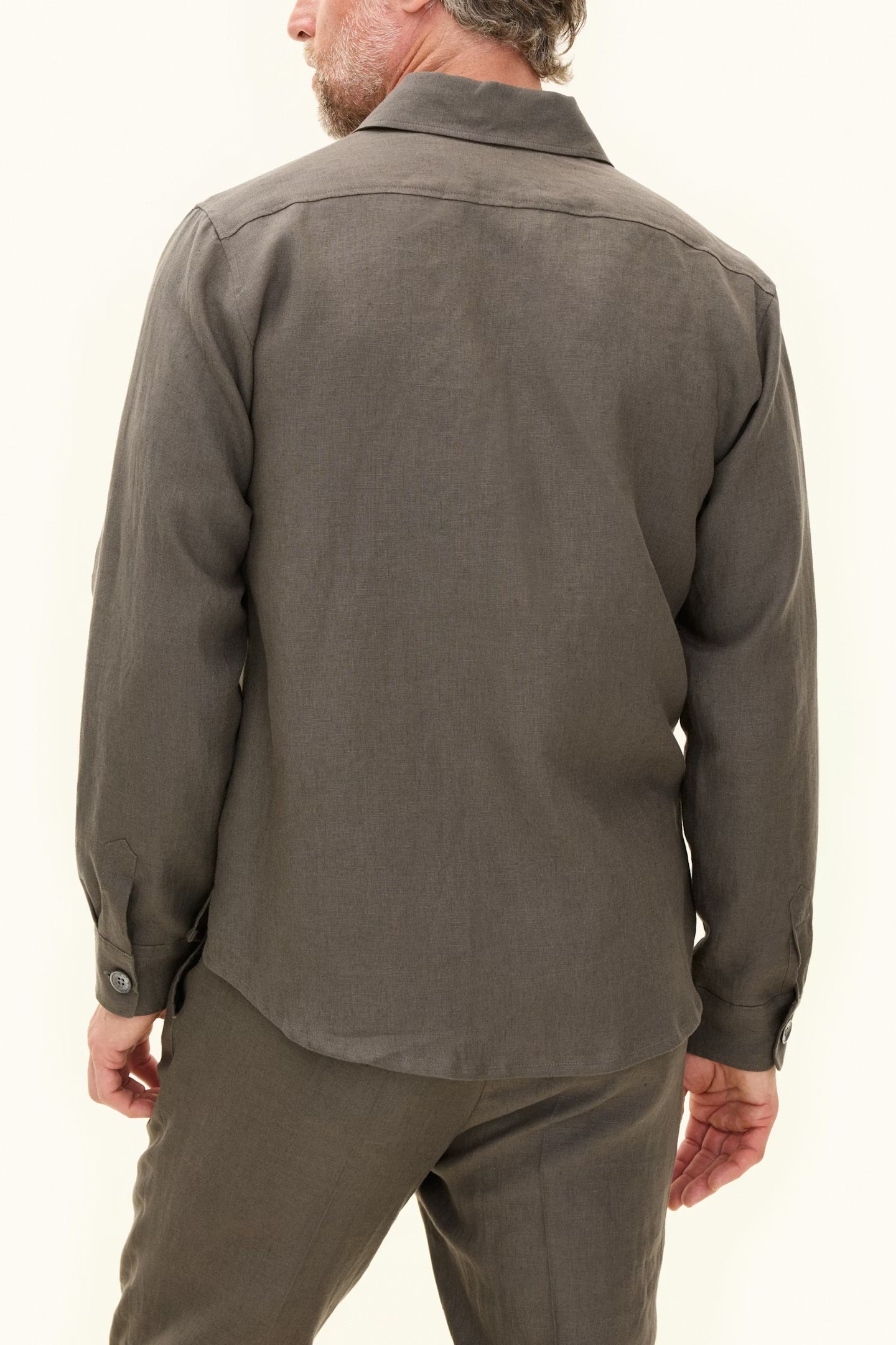 Maverick Linen Jacket Army Green - Image 5