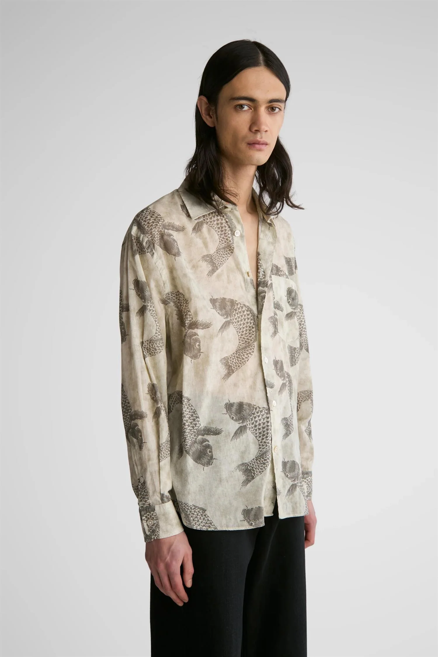 Brass Tee Voile Stripe - Image 3