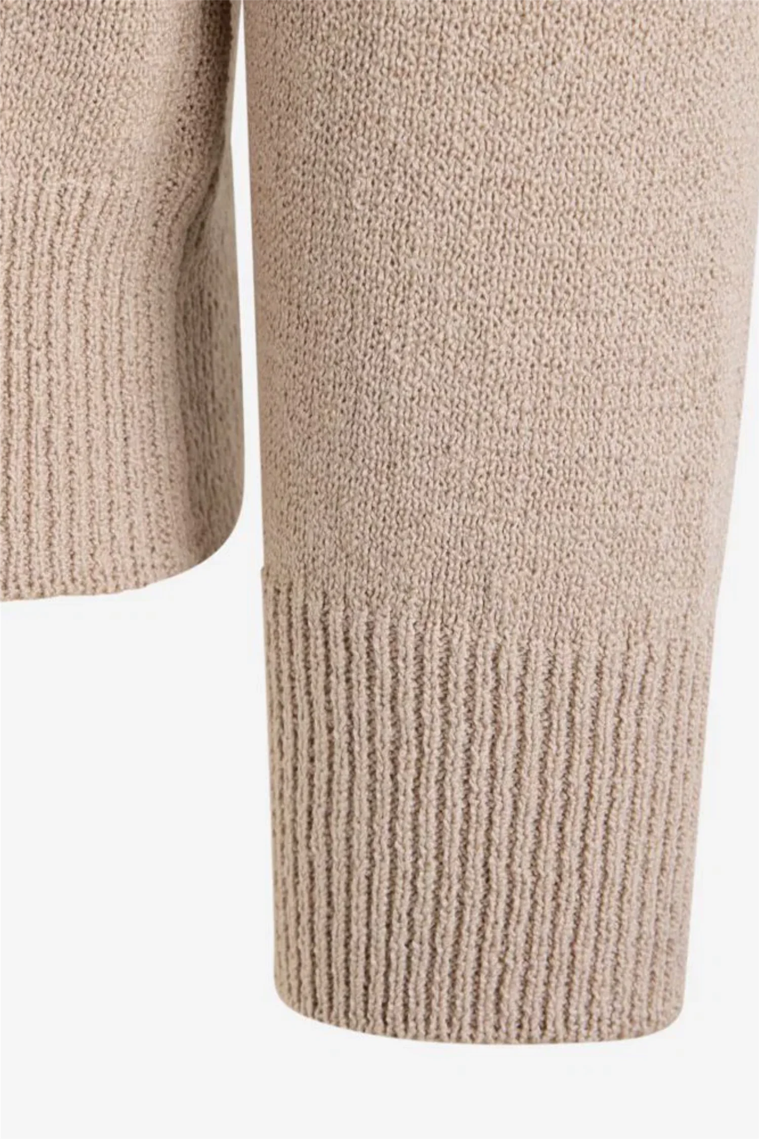 Cashmere/Cotton Cardigan Beige - Image 4