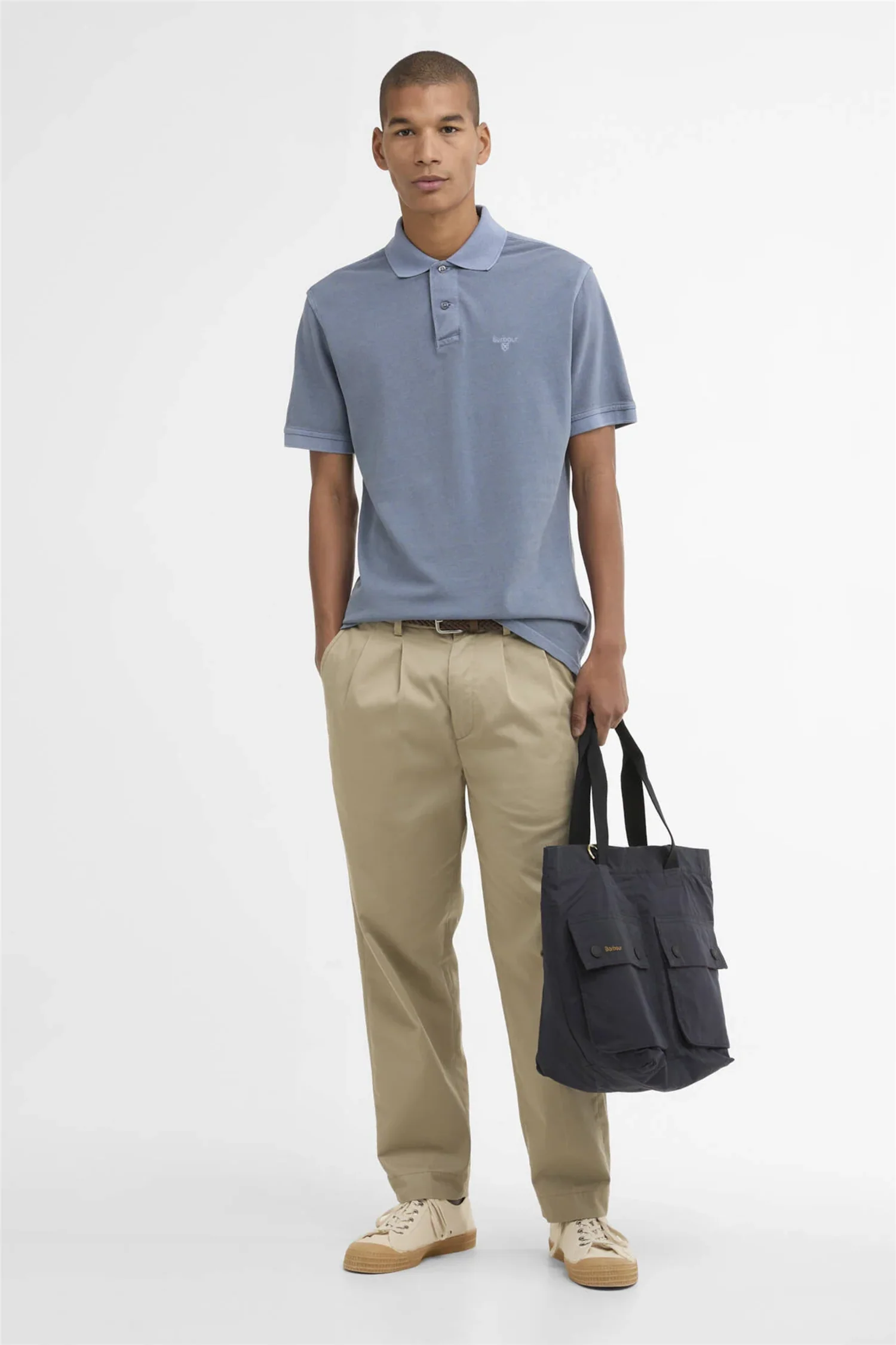 Tartan Polo Washed Blue - Image 3