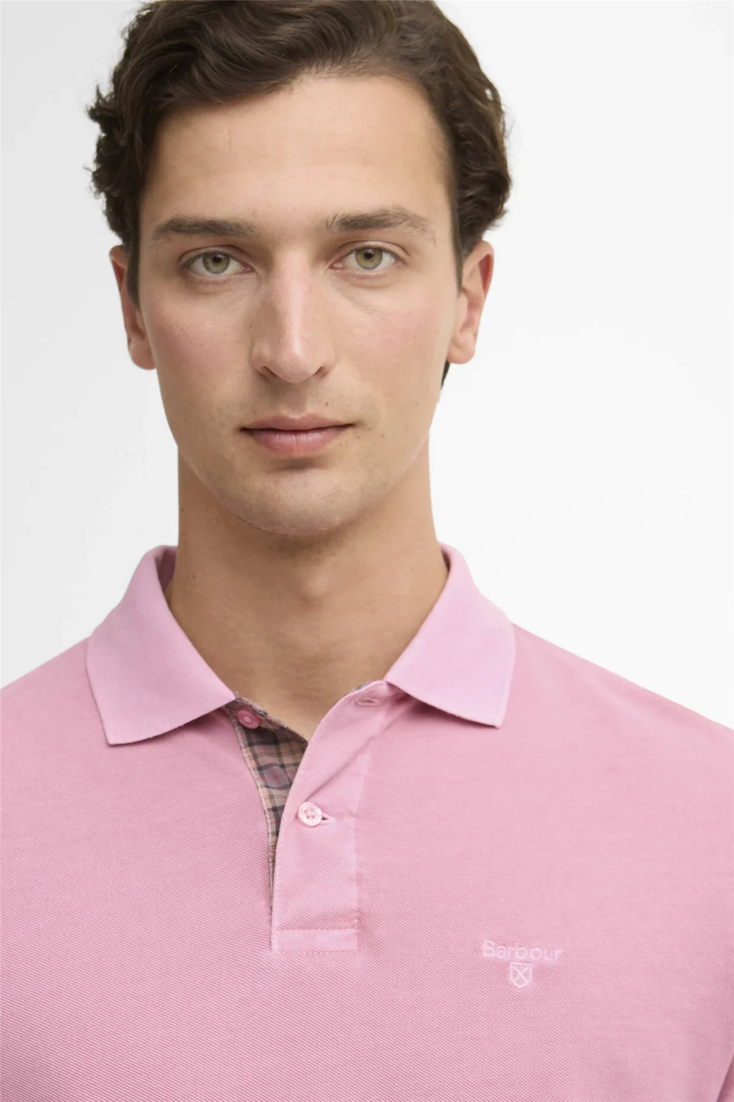 Tartan Polo Washed Pink - Image 5