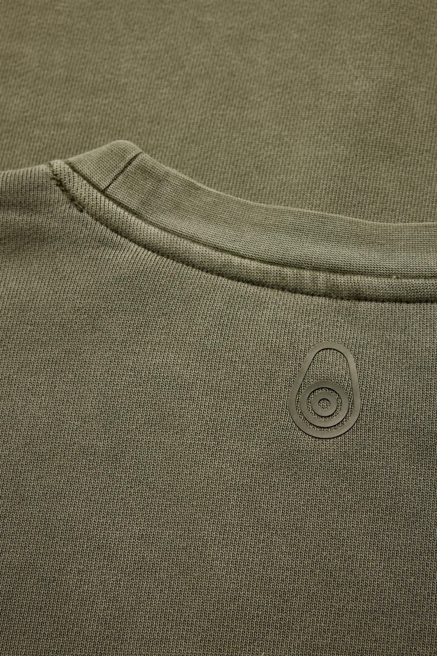 Wind Pigment Sweater Mud Green - Image 4