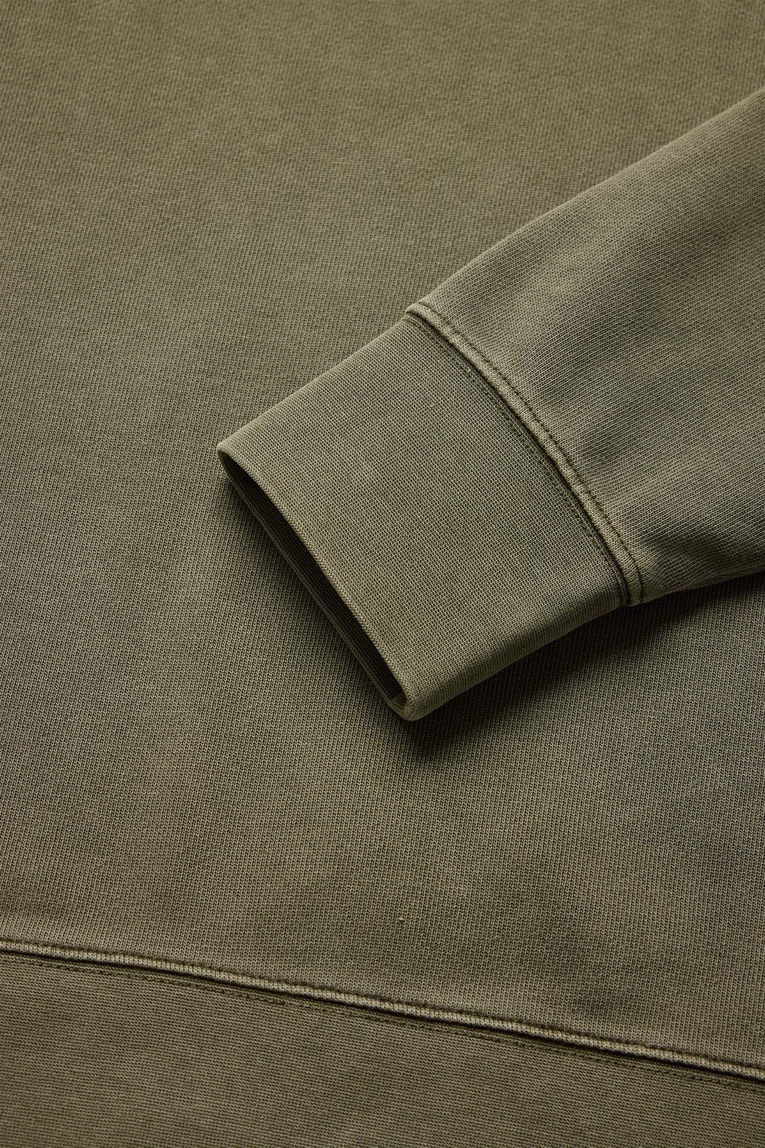 Wind Pigment Sweater Mud Green - Image 6