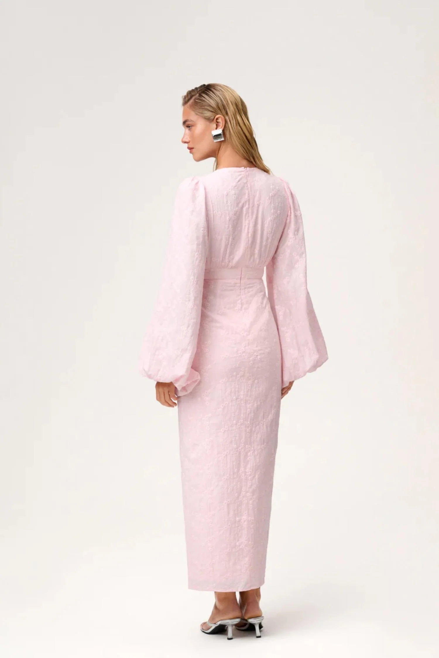 Positano Dress- Pink Embroidery - Image 4