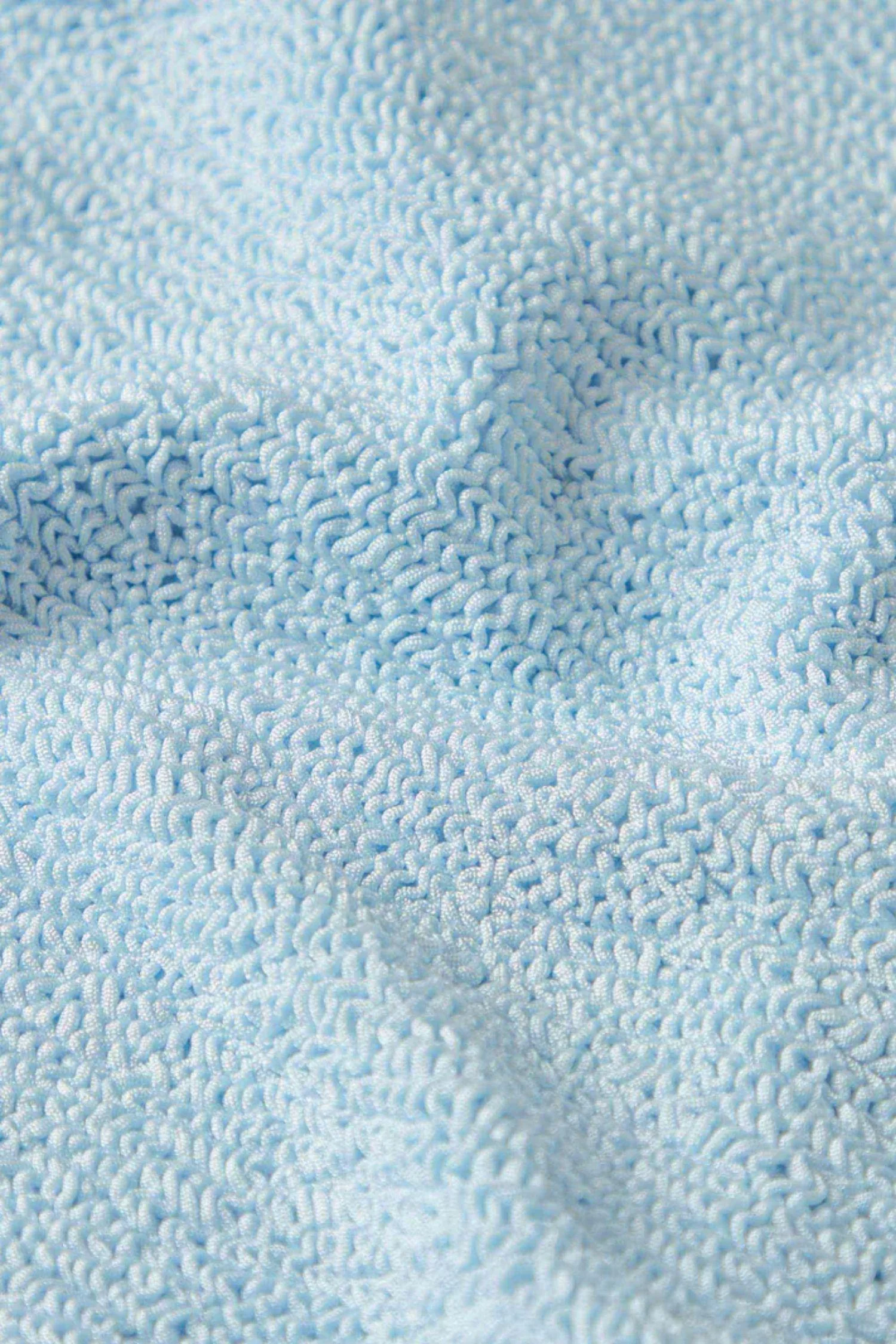 Square Neck Swim- Metallic Ice Blue - Image 5