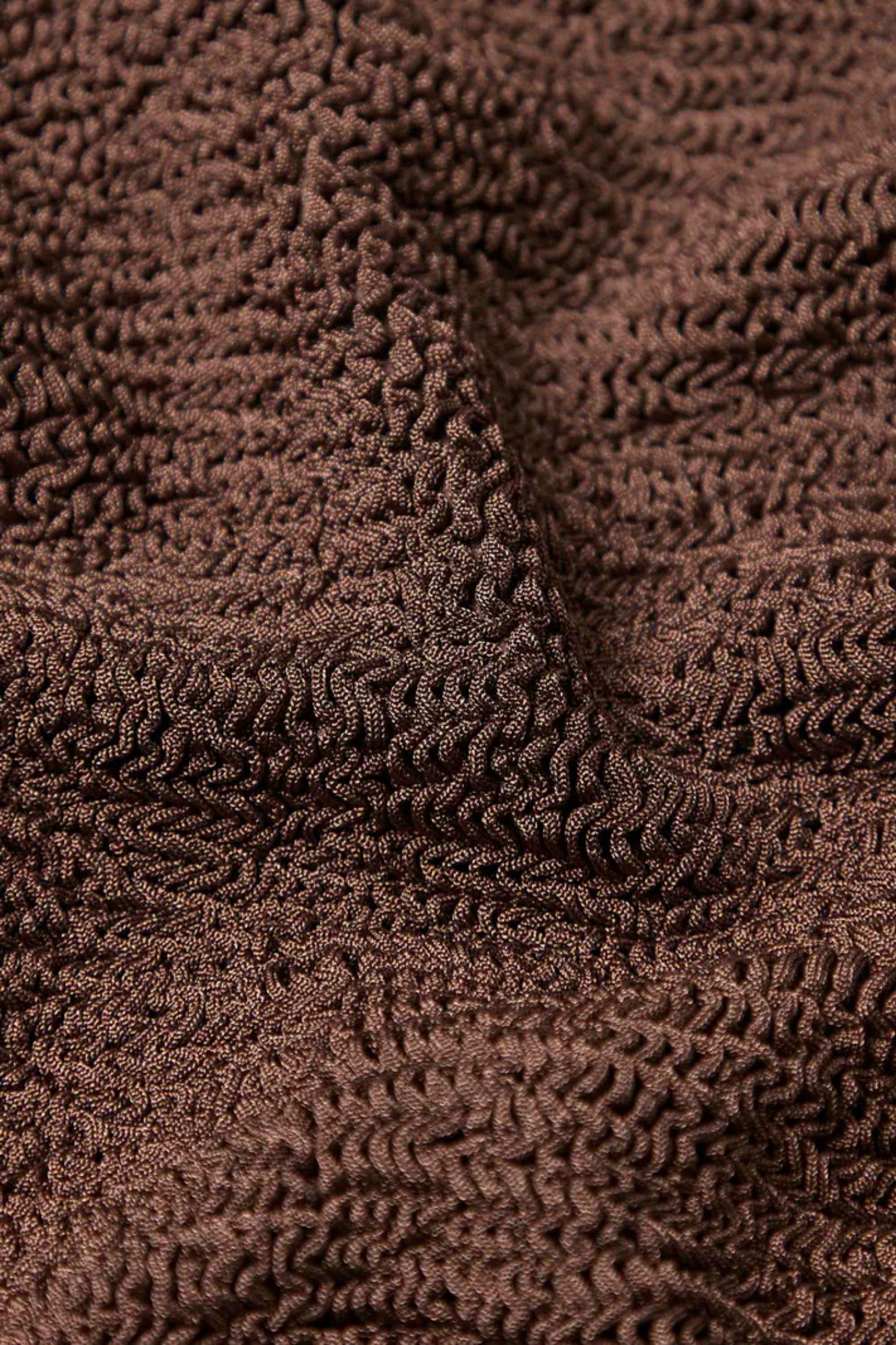 Square Neck Swim- Metallic Chocolate - Image 5