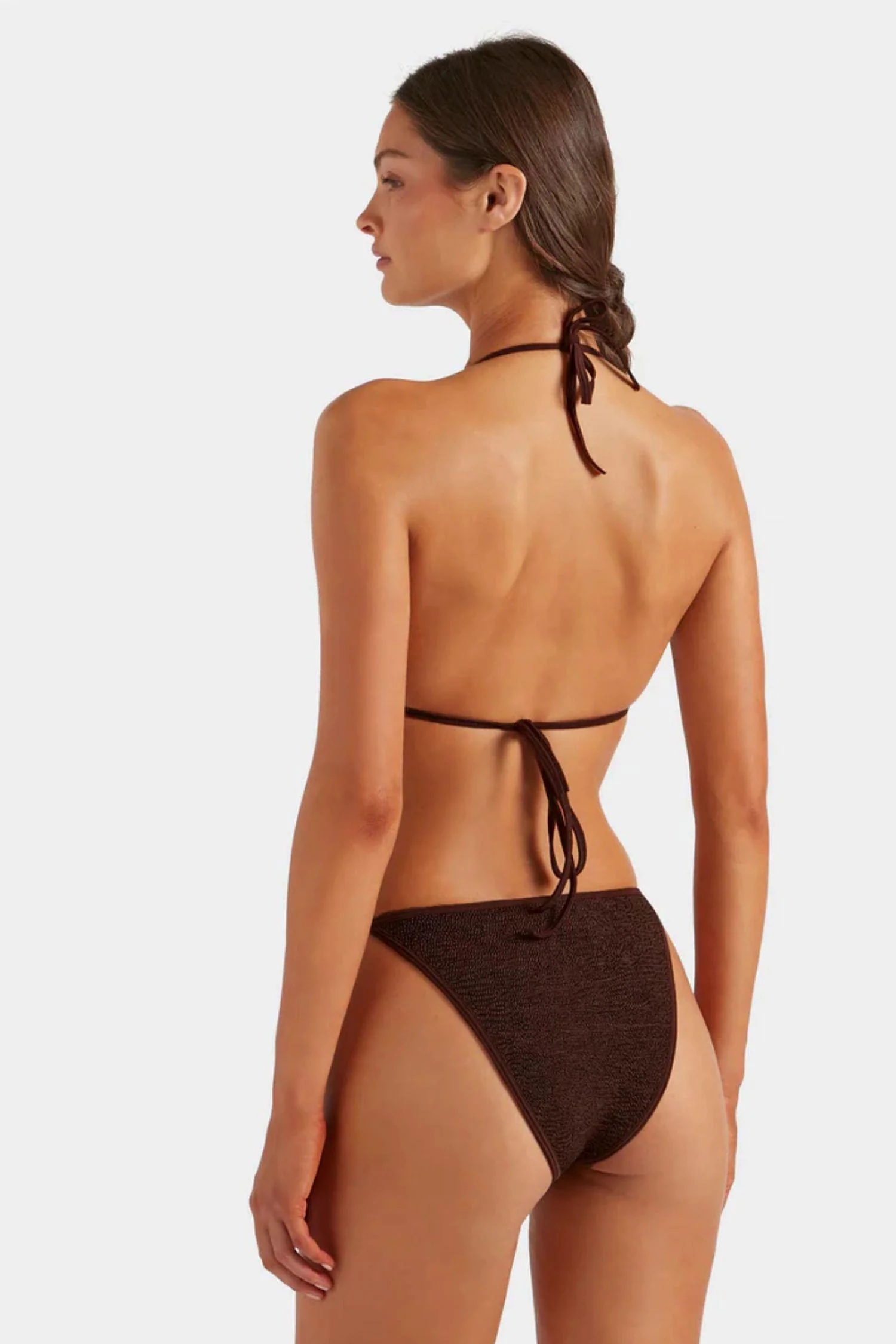 Gina Beaded Bikini- Metallic Chocolate - Image 2