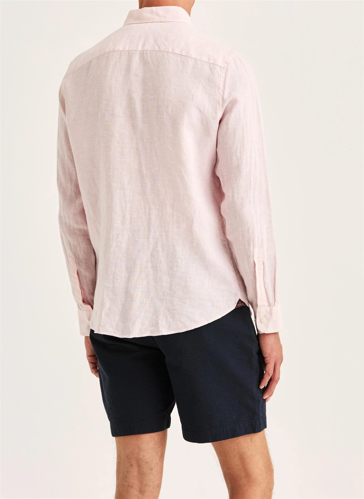 Douglas Classic Fit Linen Shirt Light Pink - Image 2