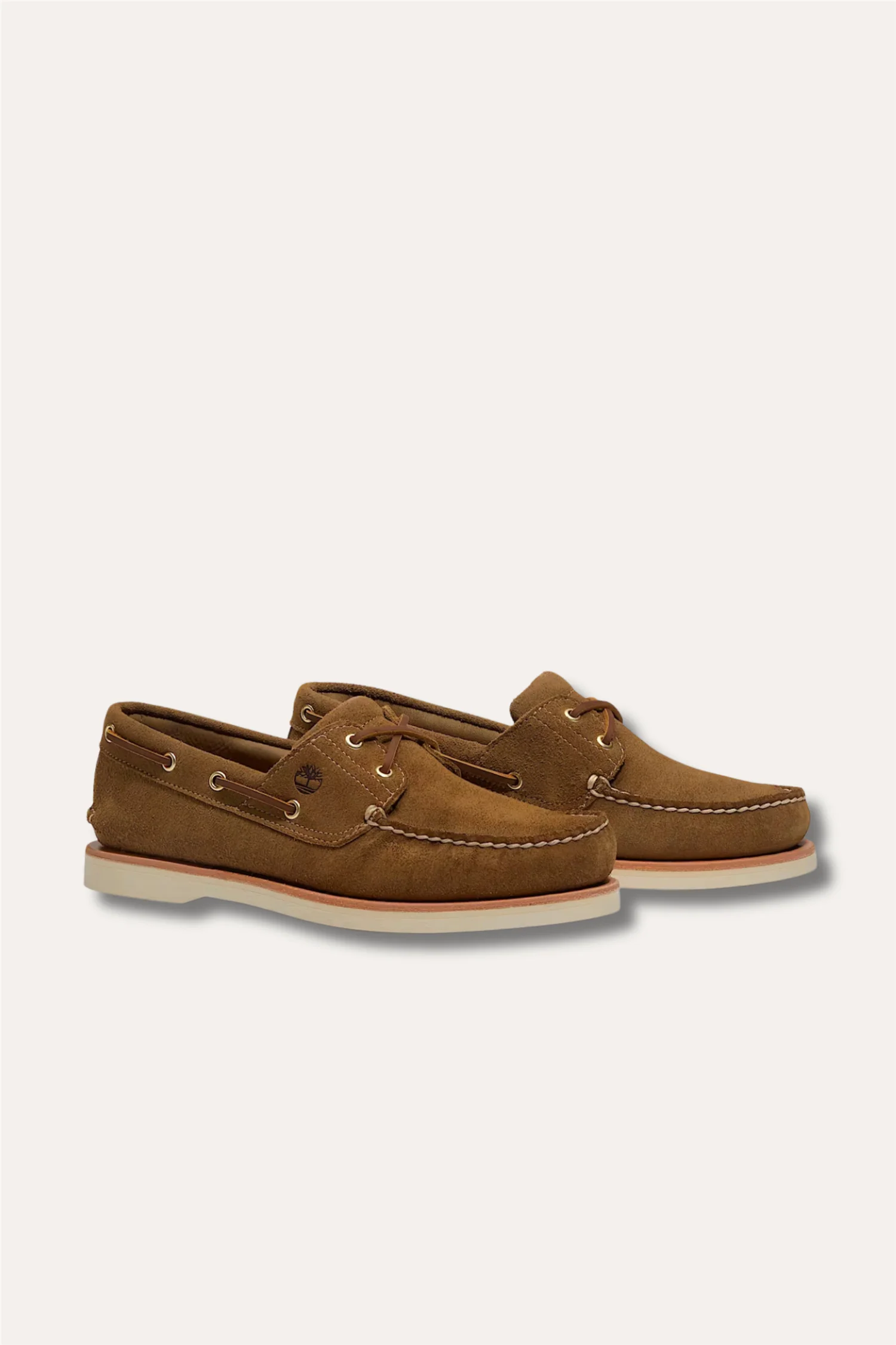 Crafted Boat Shoe Medium Beige Suede - Image 2