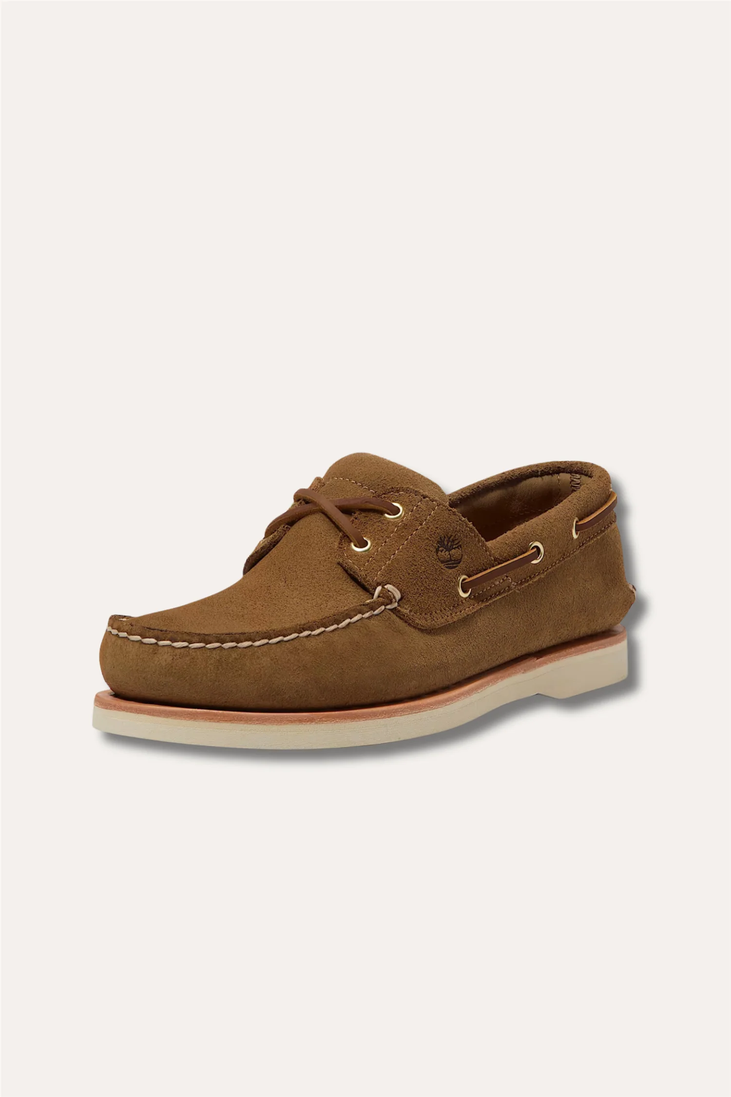 Crafted Boat Shoe Medium Beige Suede - Image 3