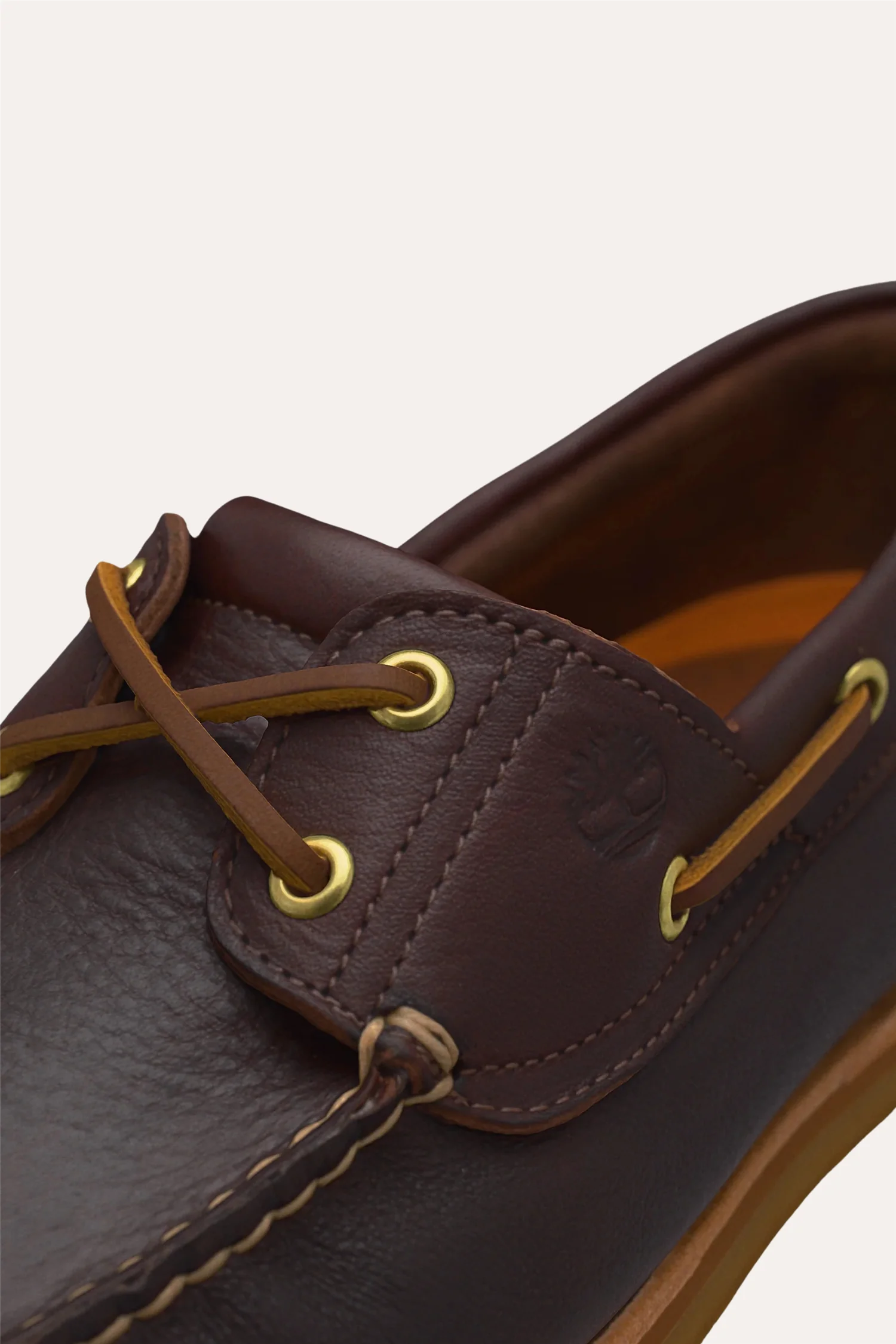 Crafted Eye Boat Shoe Dark Brown Full Grain - Image 6