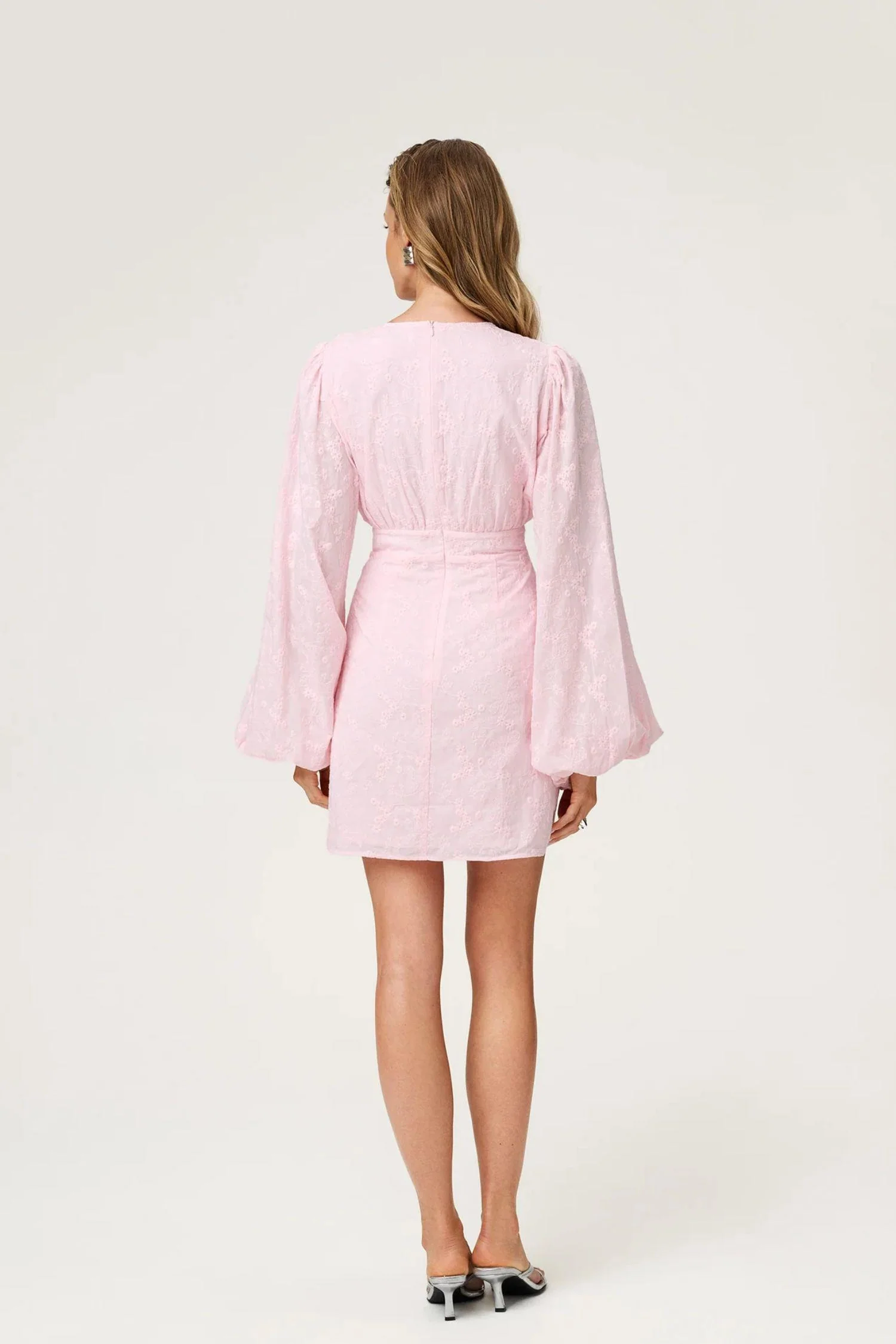 Florence dress- Pink Embroidery - Image 3