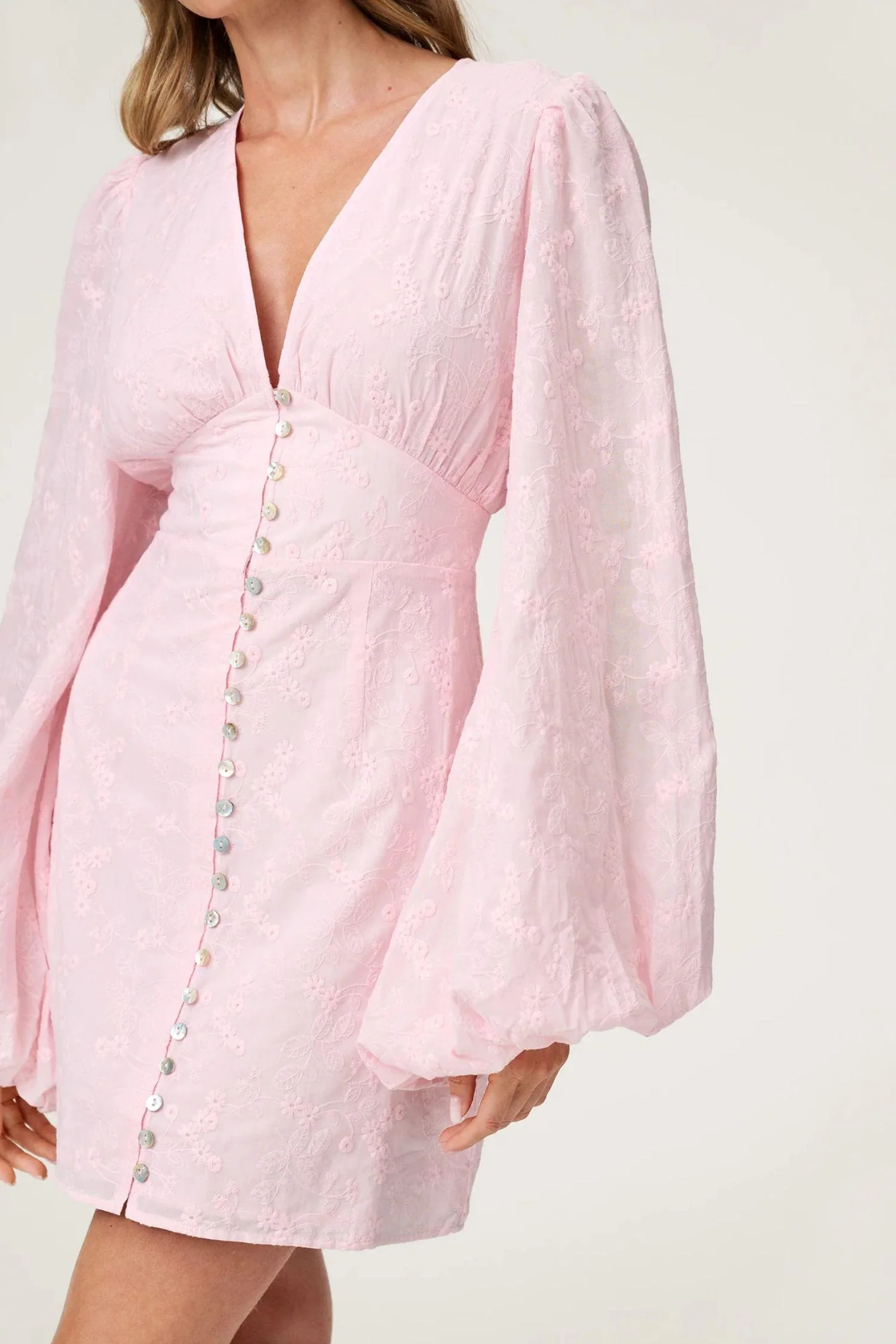 Florence dress- Pink Embroidery - Image 7