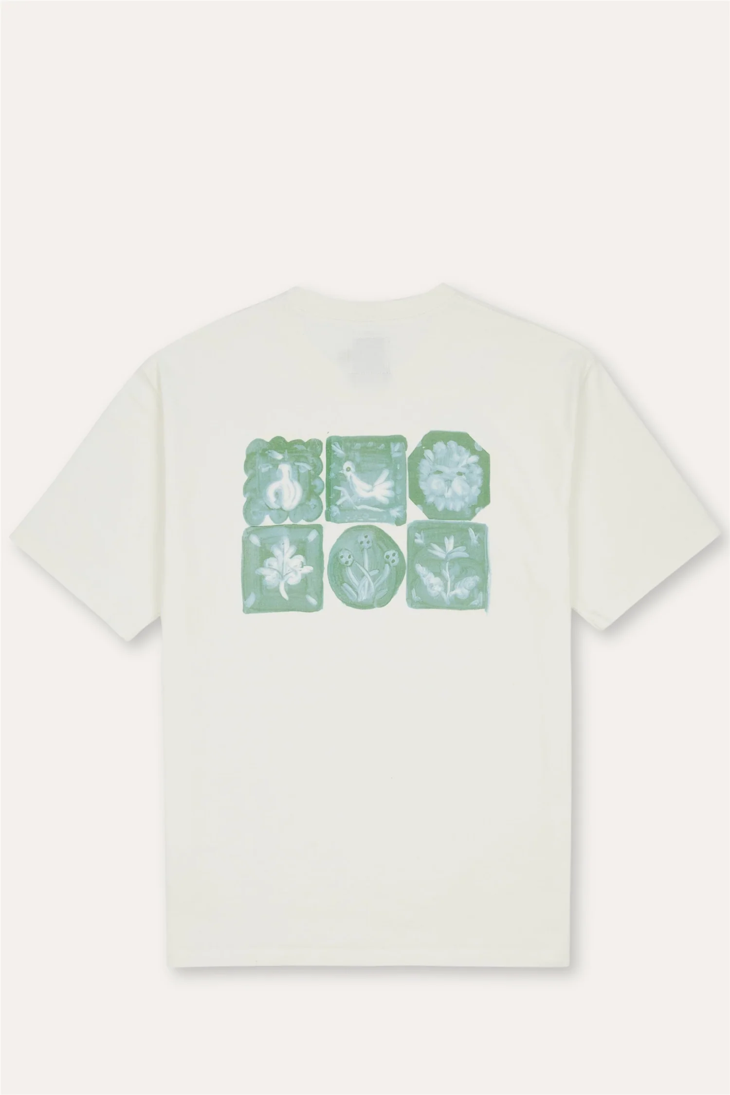 Antique White 'Tile' Print Short-Sleeve Hiking T-Shirt - Image 2