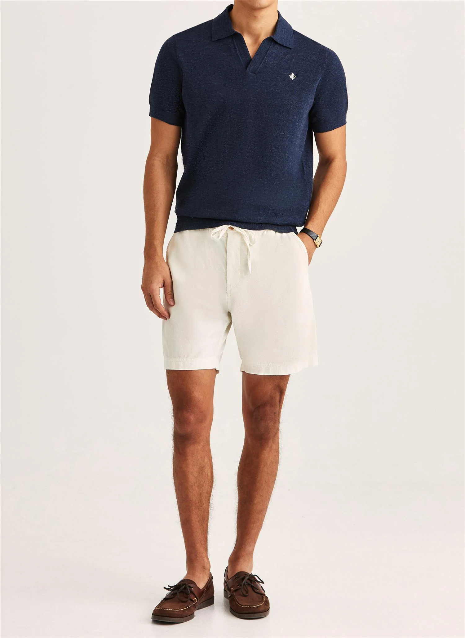 Fenix Summer Cord Shorts Off White - Image 3