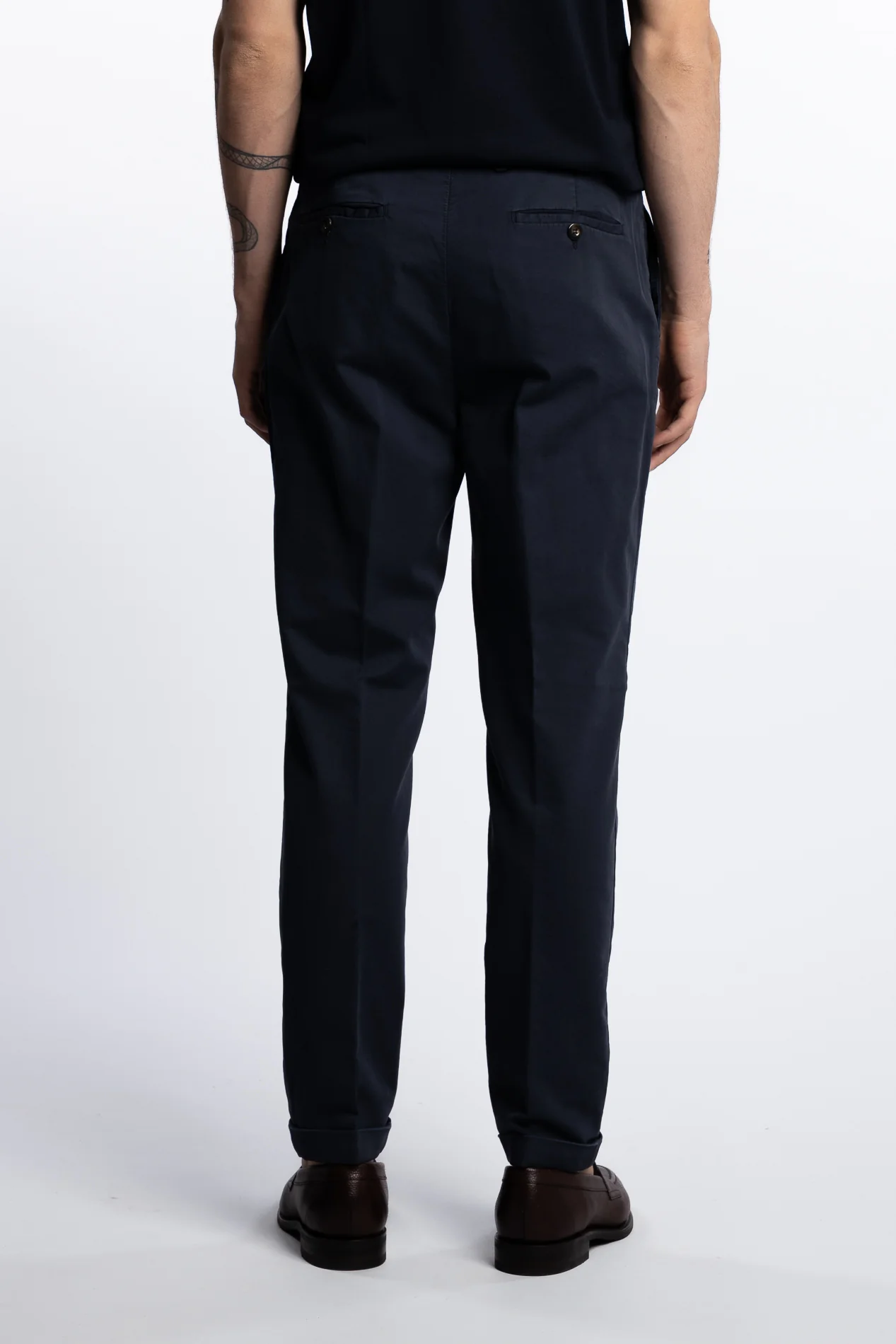 Cotton/Elastan Pant Marine - Image 5