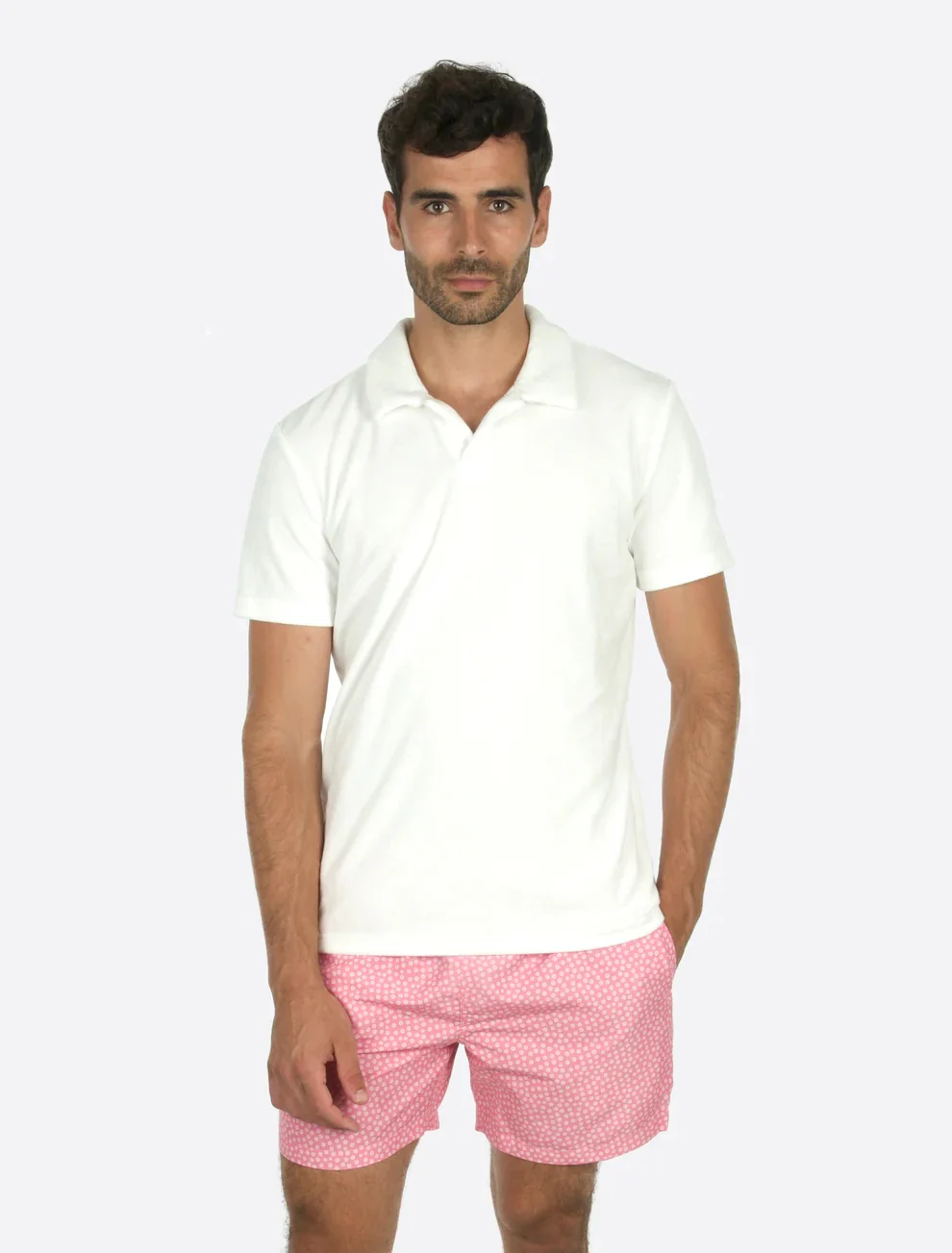 Classic Swim Shorts Light Pink Flowers - Image 2
