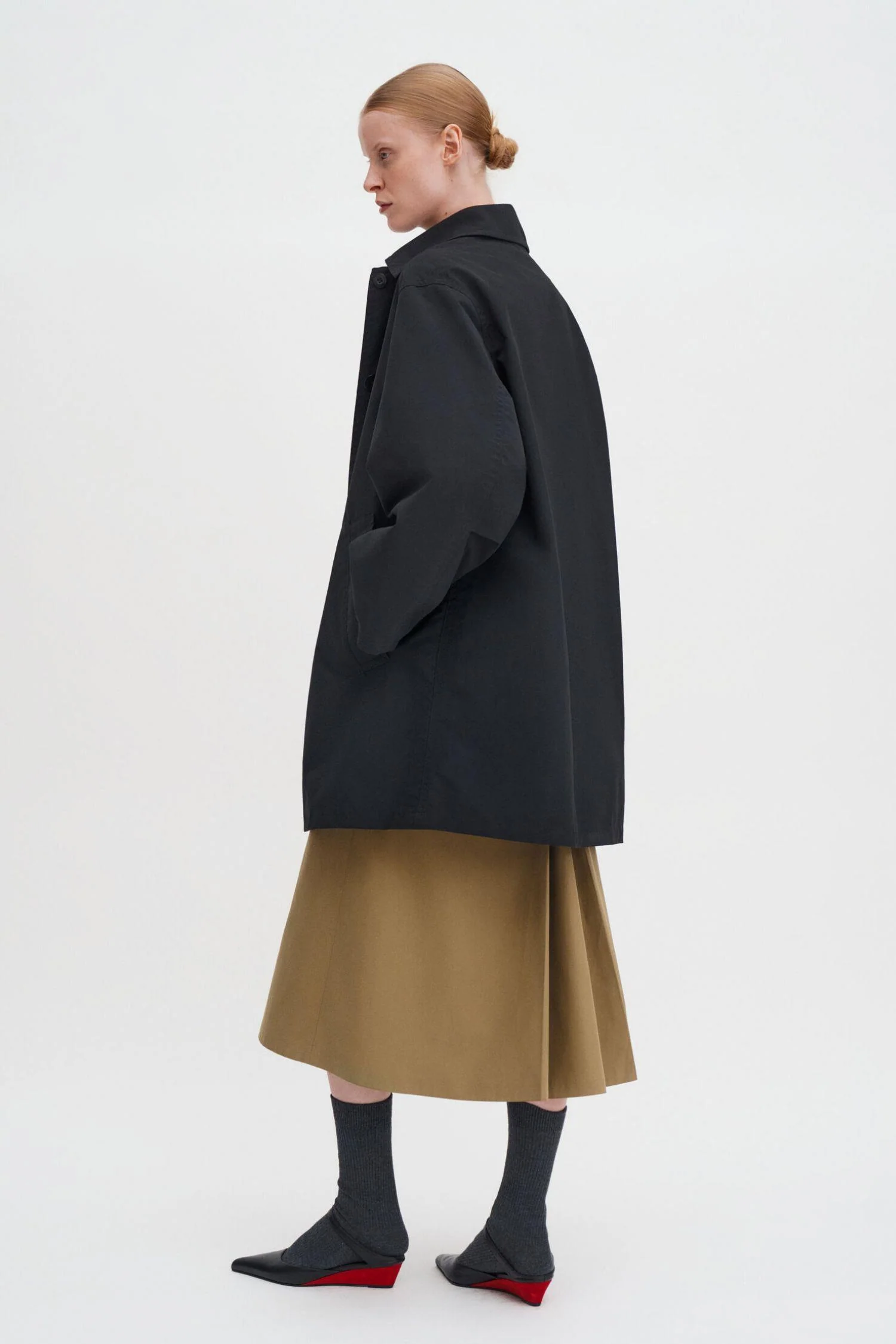Cassie Car Coat - Black - Image 3